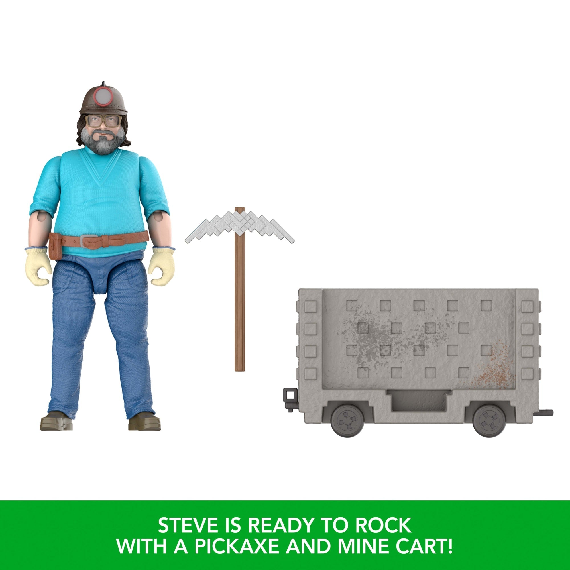 Minecraft Explosive Minecart Escape Action Figure & Accessories Toy Set inspired By A Minecraft Movie