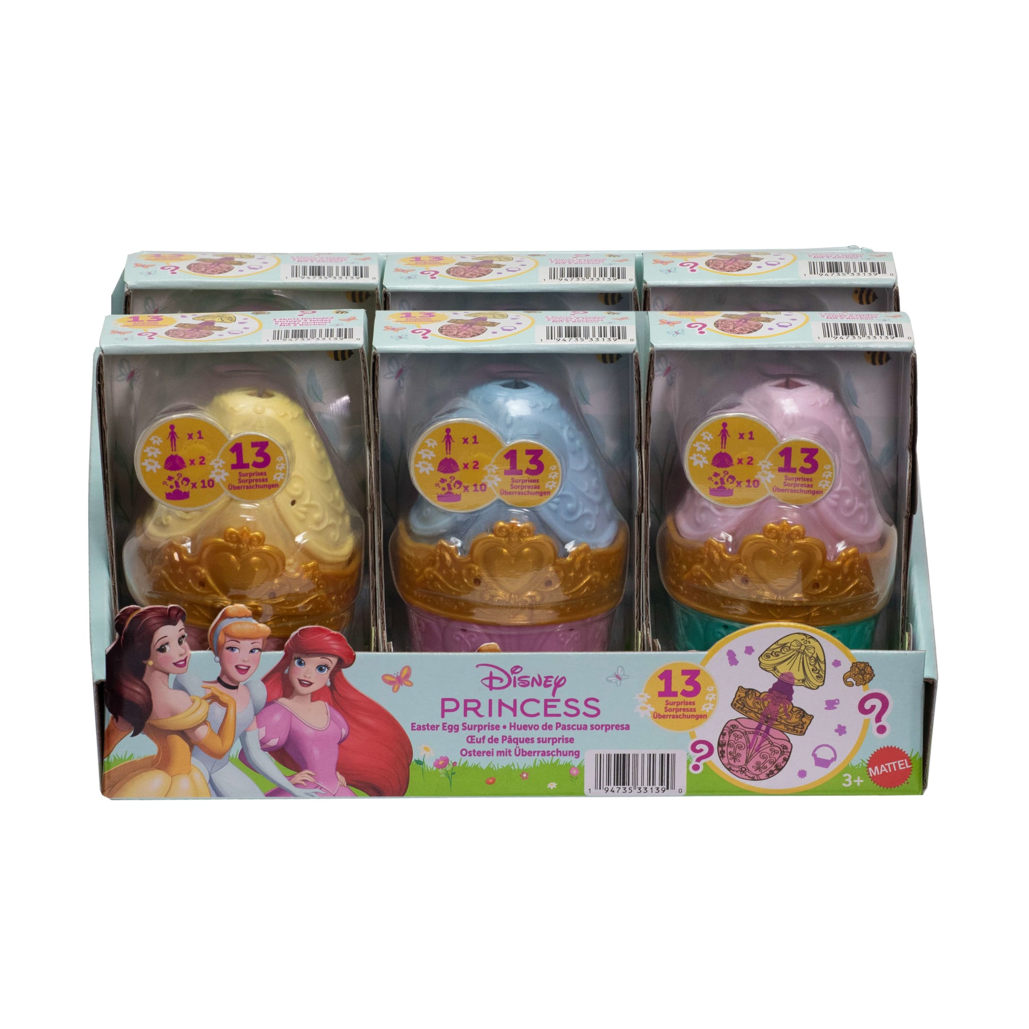 Disney Princess Easter Egg Surprise With 1 Small Doll, 2 Skirts & 10 Accessories