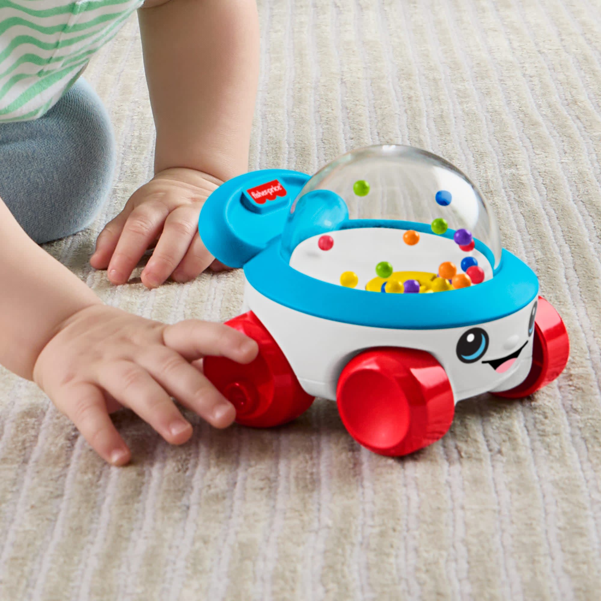 Fisher-Price Corn Popper Vehicle Push-Along Toy With Sounds For Baby & Toddler