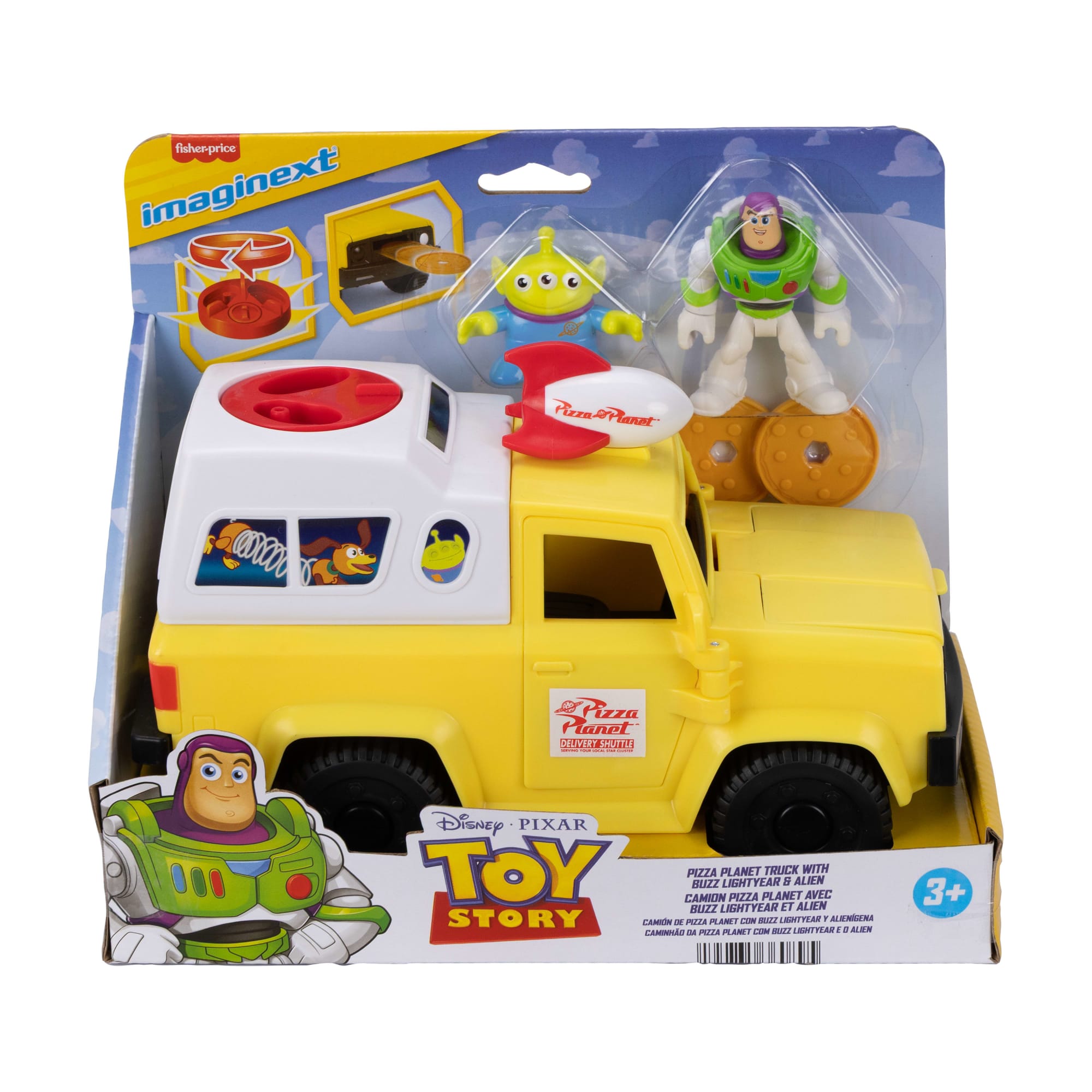 Imaginext Project Target Brinquedo Imaginext Toy Story Caminhão Pizza Planet com Buzz e Alienígena