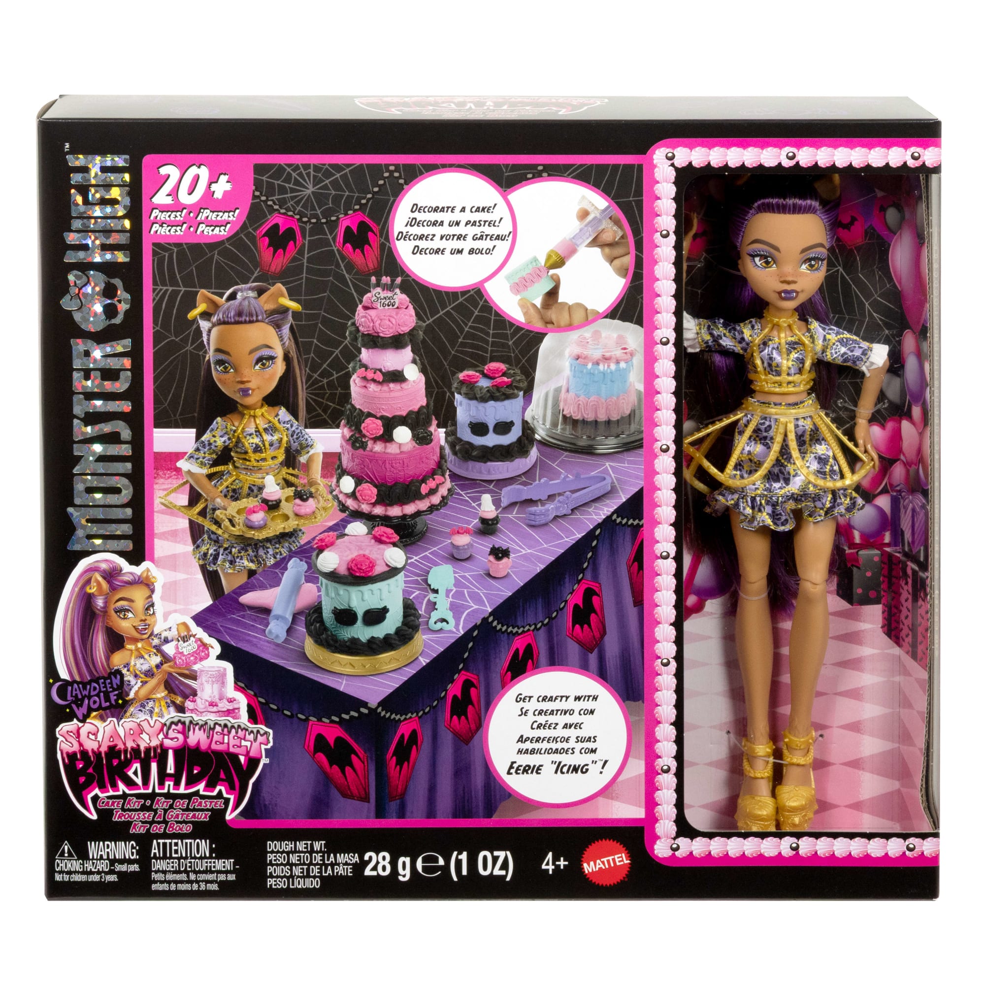 Monster High-Kit Gâteau D’Anniversaire Clawdeen Wolf