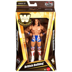 WWE Elite Legends British Bulldog Action Figure & Accessories, Series 29 6-Inch Collectible Set
