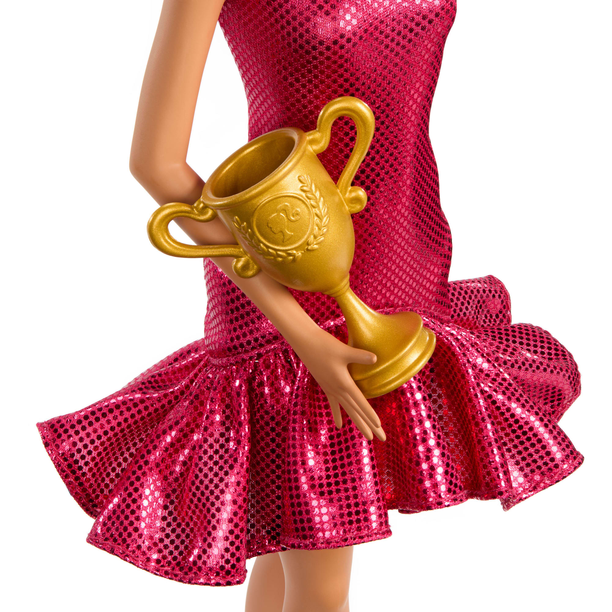 Barbie Ballroom Dancer Fashion Doll With Brown Styled Hair, Dancing Trophy Accessory