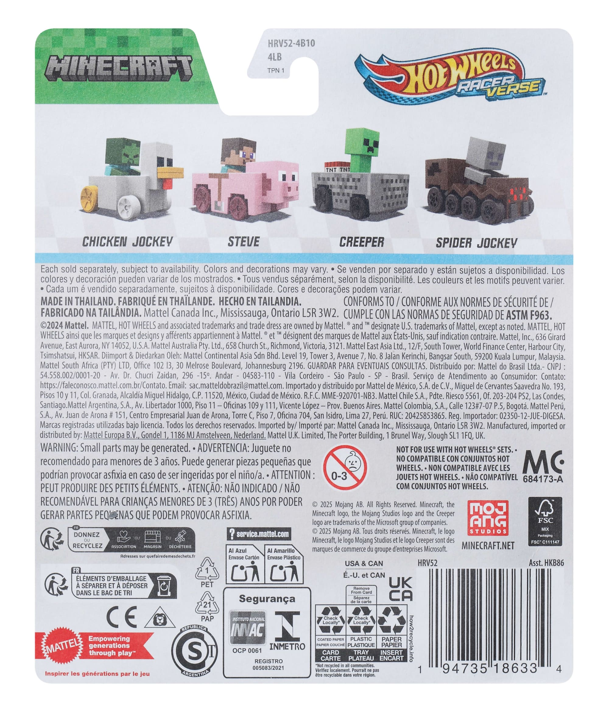 Hot Wheels RacerVerse Vehículo de Juguete Creeper