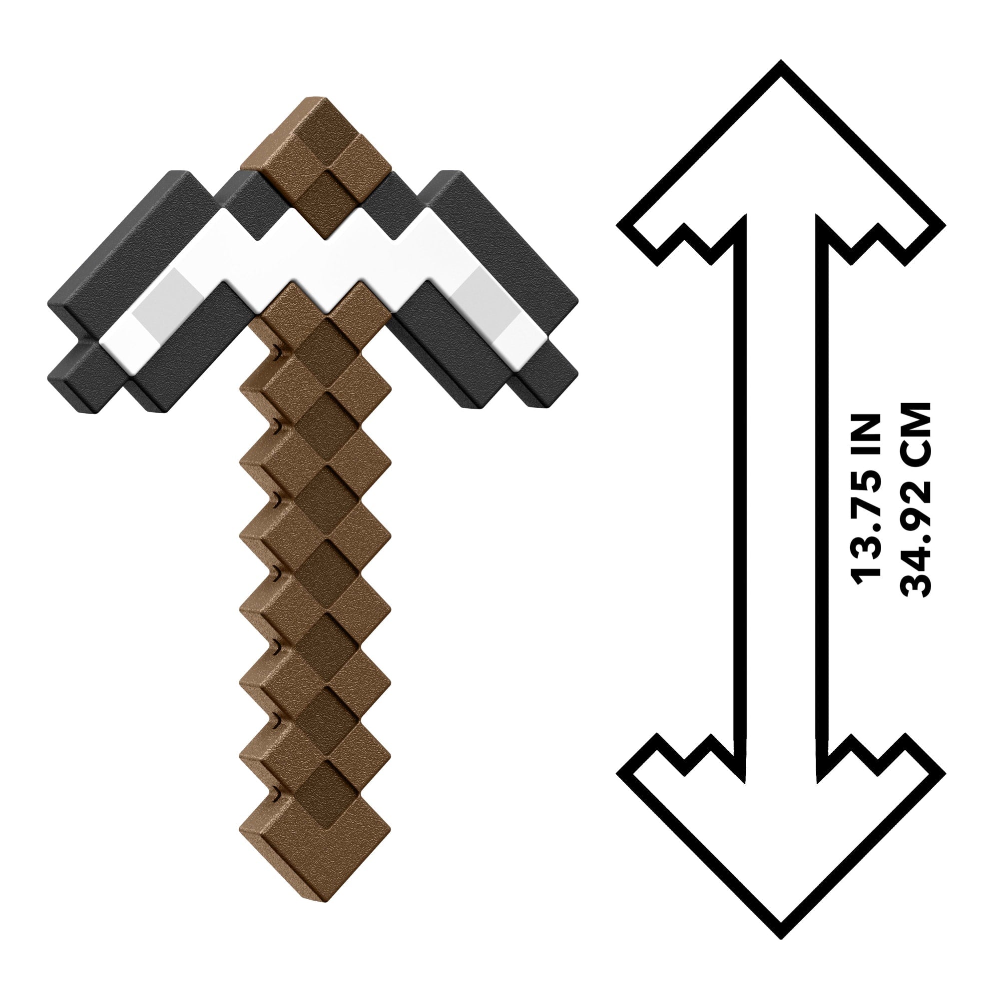Minecraft Iron Pickaxe Battle Toy, Kid-Sized For Role-Play & Costumes, Inspired By The Video Game