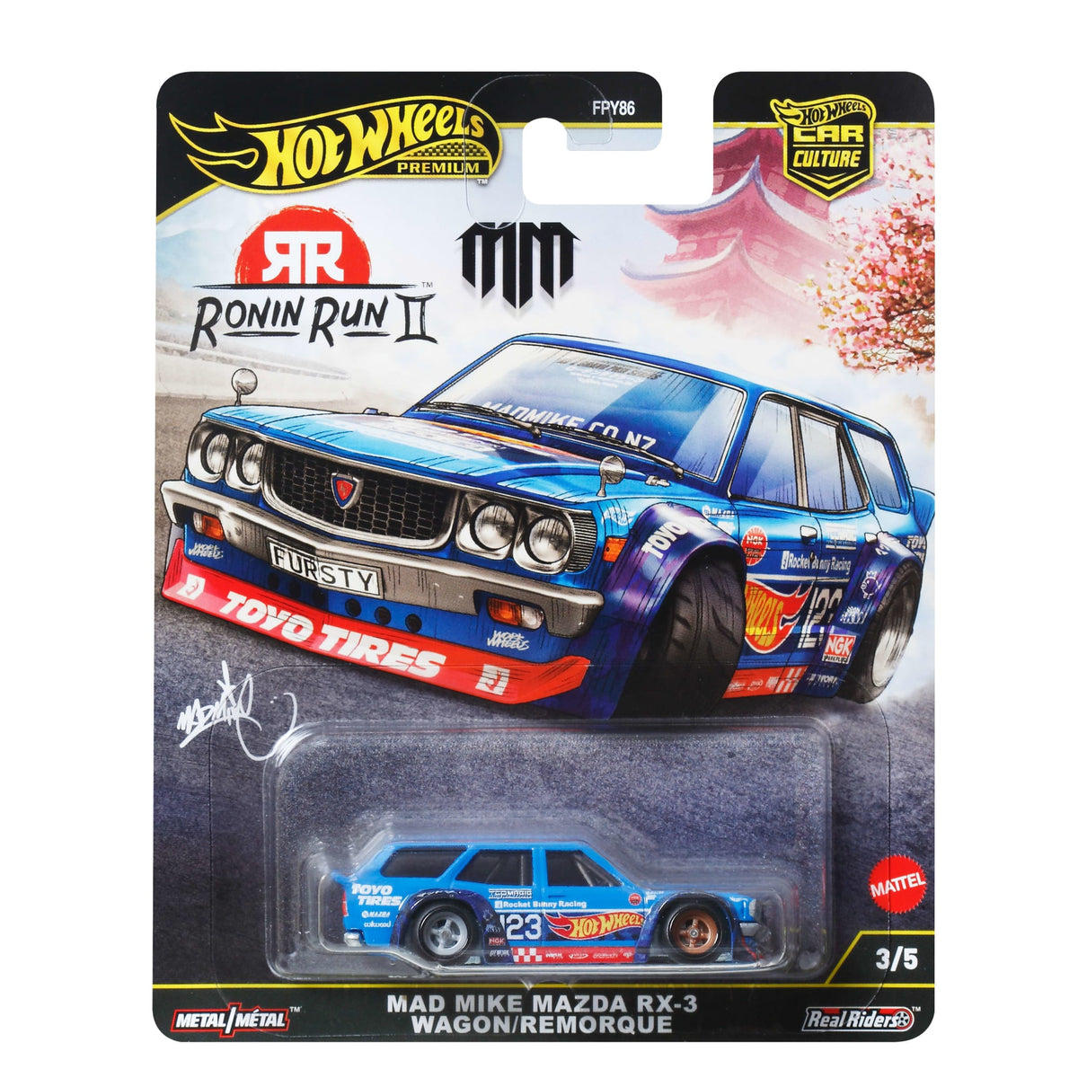 Hot Wheels Premium Car Culture Fast Wagons 2005 Mitsubishi Evo Ix Wagon 1:64 Scale Collectible