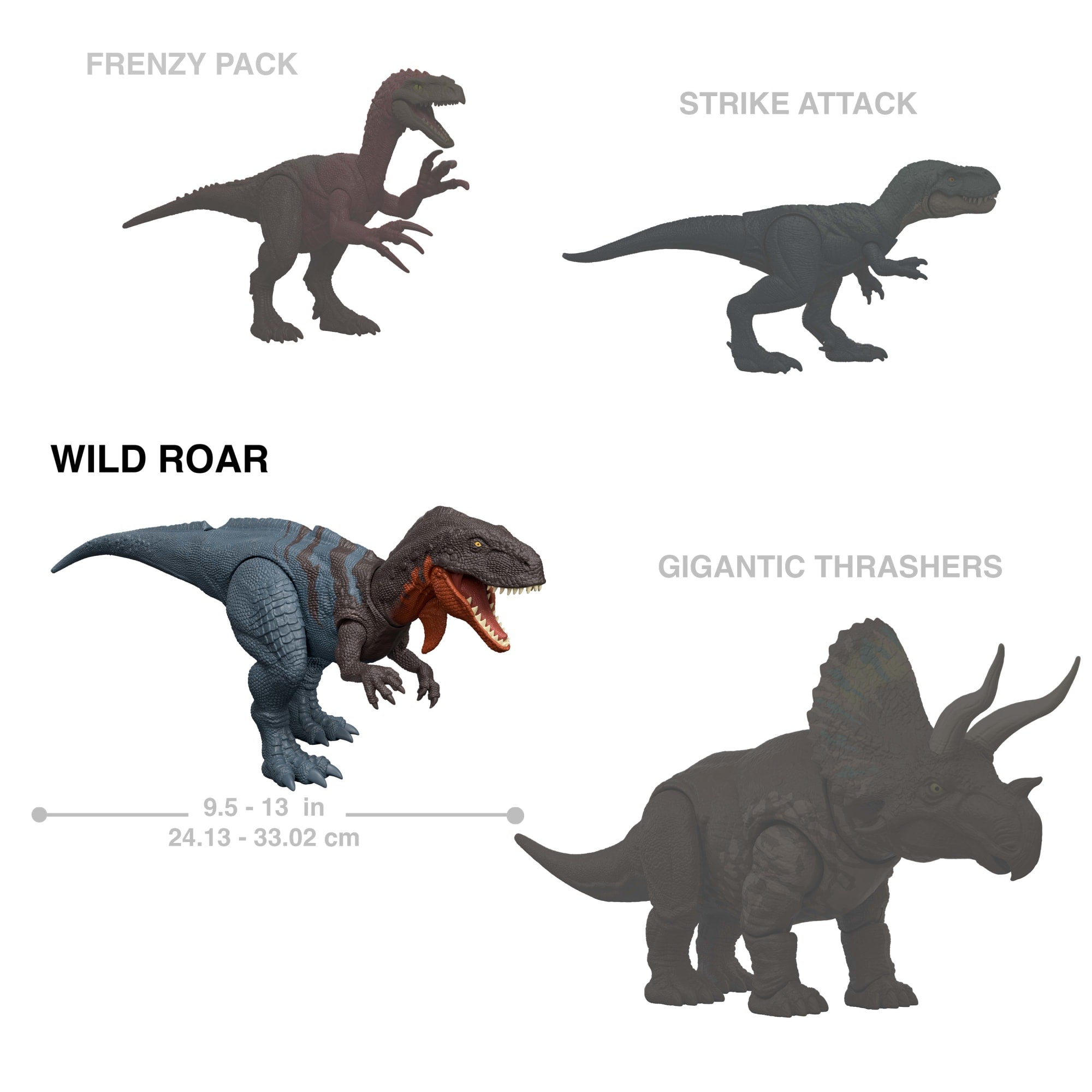 Jurassic World Wild Roar Brachauchenius Dinosaur Action Figure Toy, Attack, Light & Sound, Scan Code