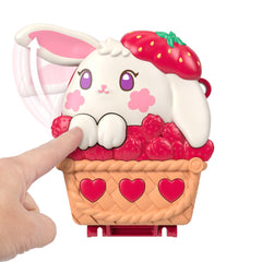 Polly Pocket Picnic Bunny Compact Playset With 1 Micro Doll And Pet, Travel Toy With Fruit Accessories