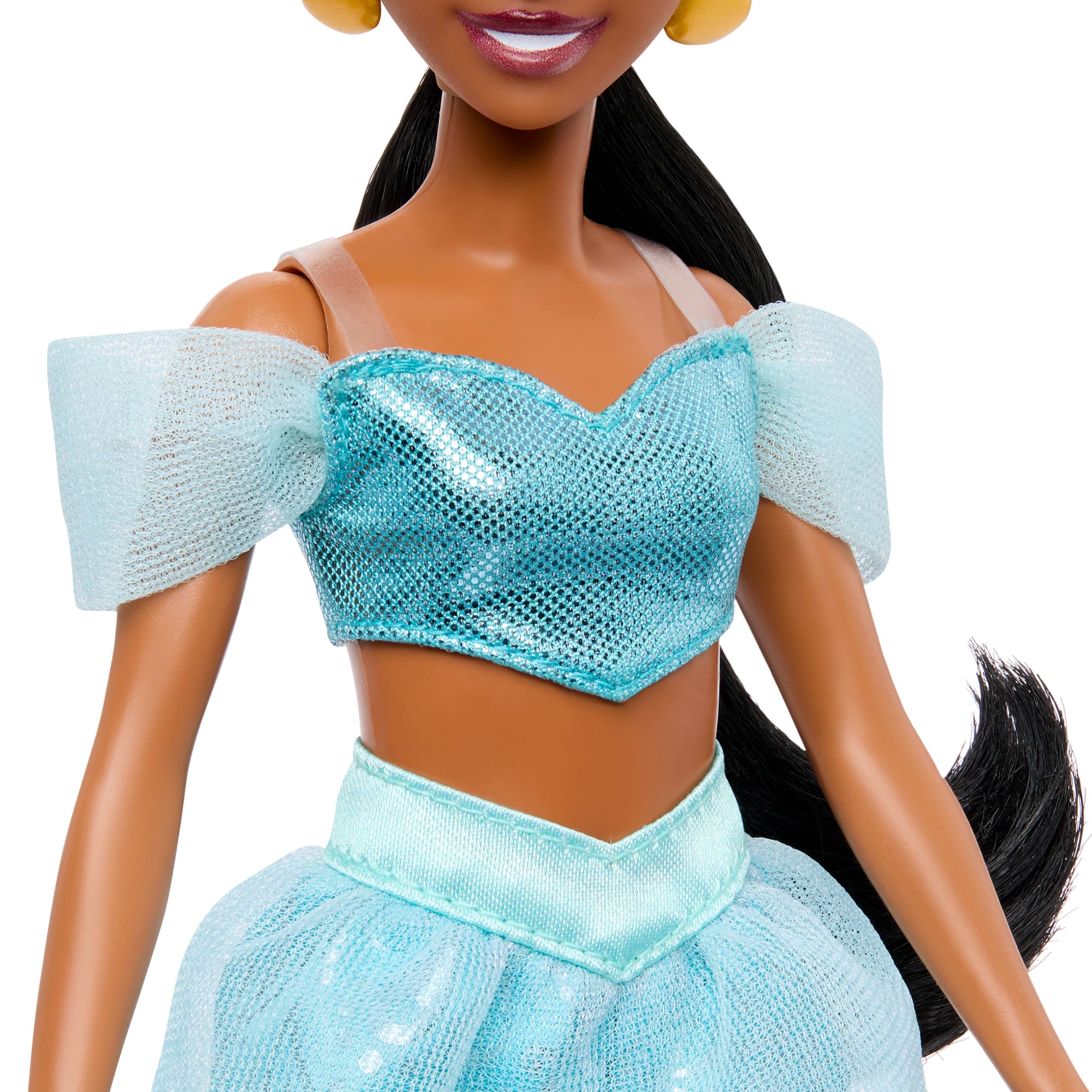 Disney Princess Enchanted Stories Jasmine Fashion Doll With Sparkling Outfit & Accessories, Posable