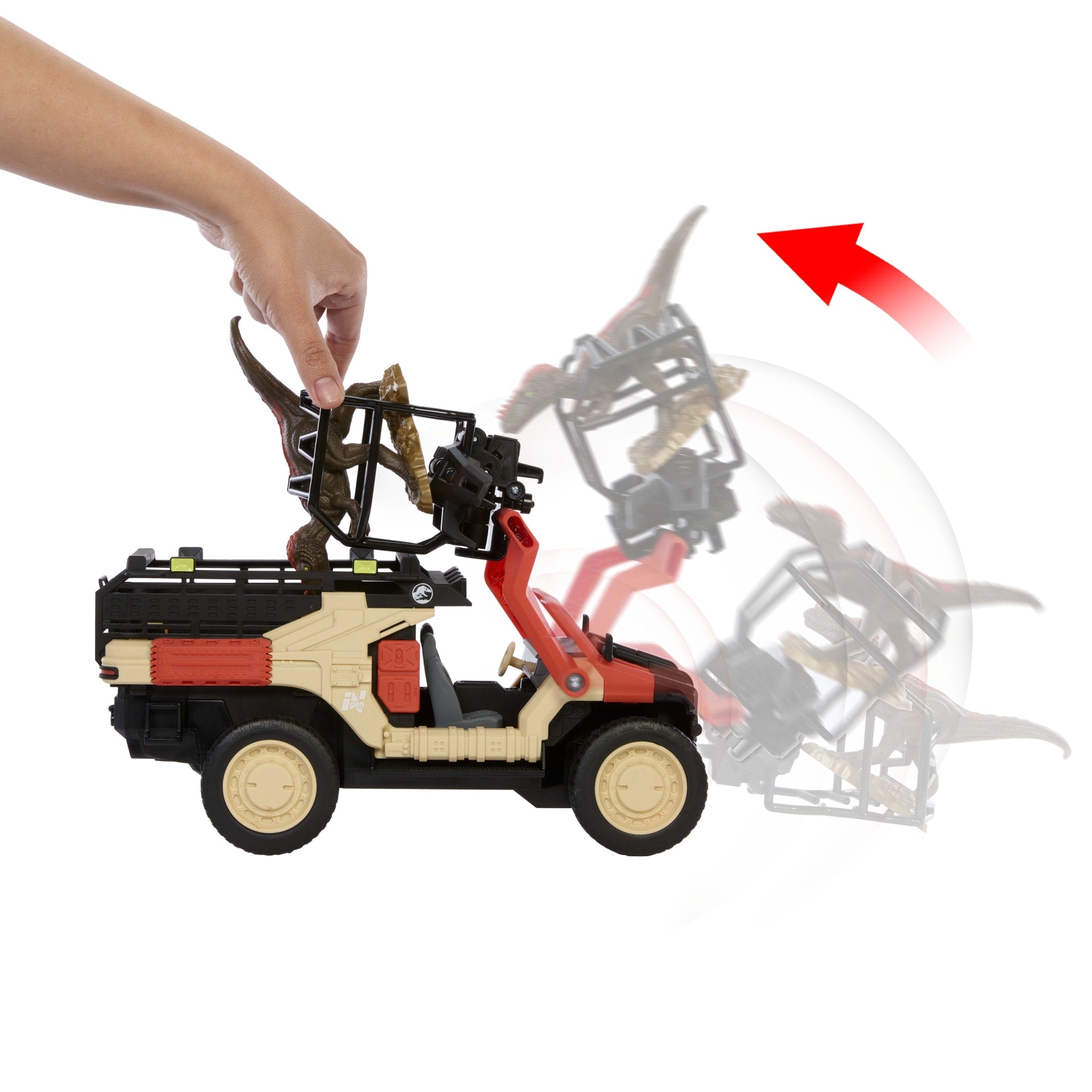 Matchbox-Véhicule Télécommandé Chasseur de Dinos Jurassic Box