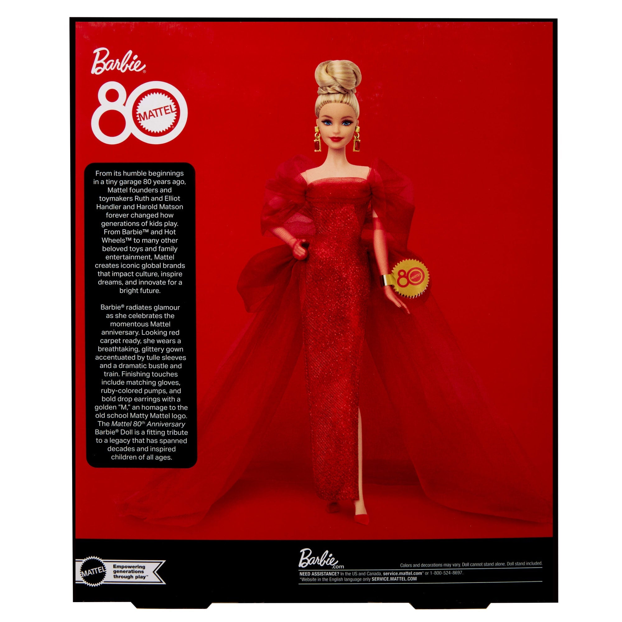 Barbie® 80 Eanniversaire de Mattel Poupée