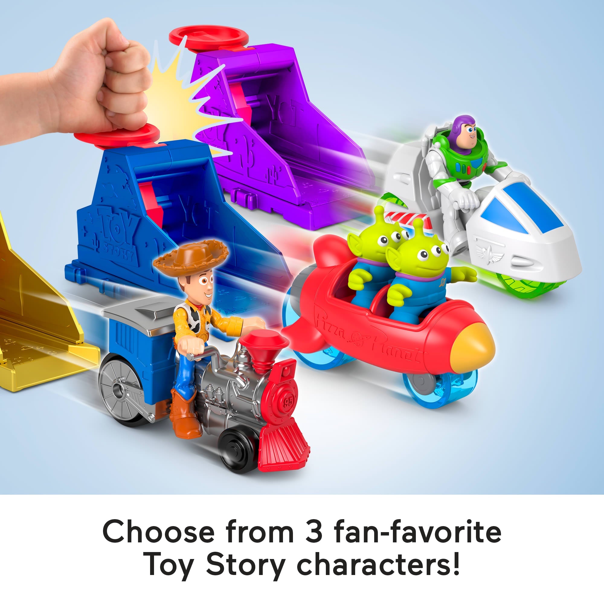 Imaginext Launcher Set With Alien Figures, Inspired By Disney And Pixar Toy Story