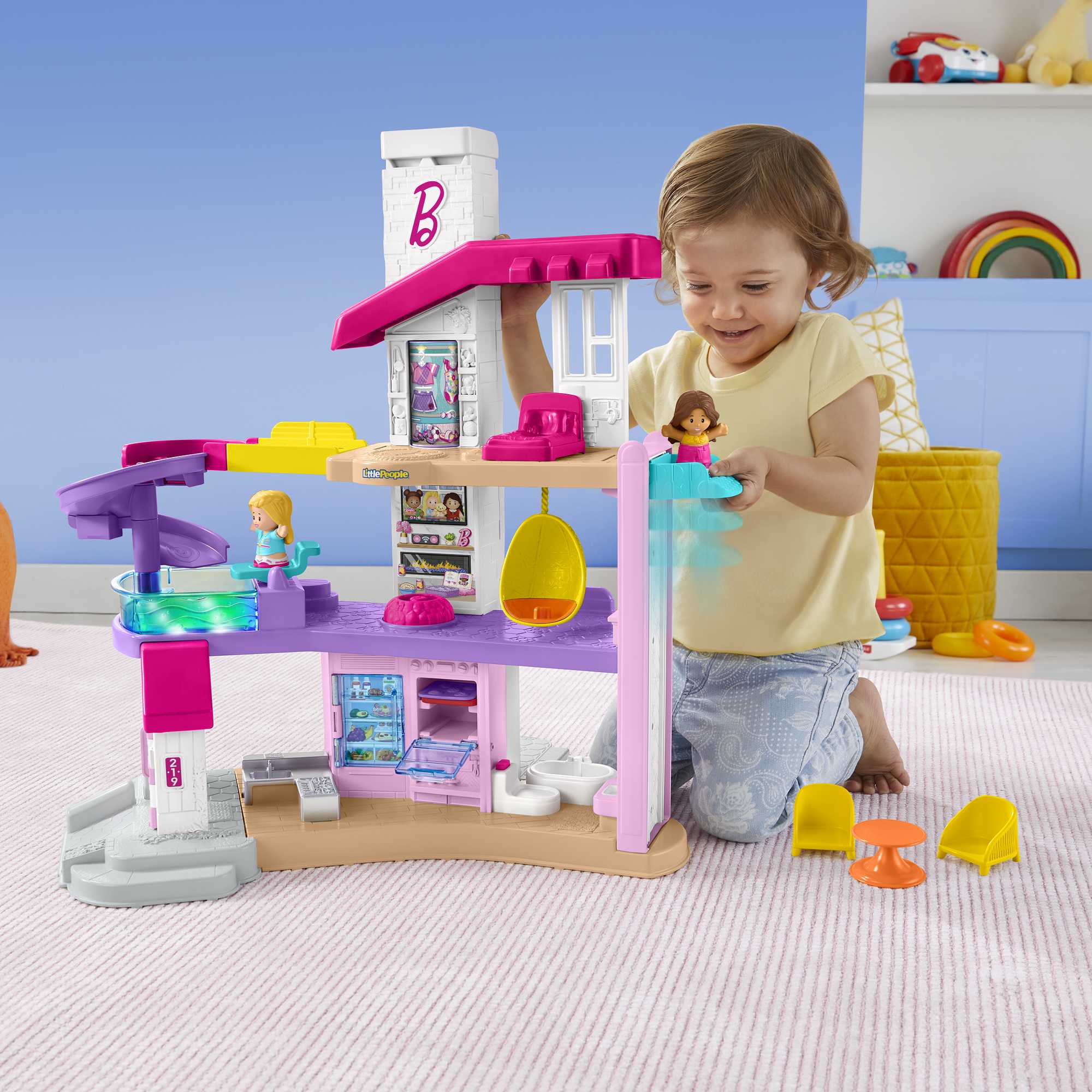 Little People Petite Maison de Rêve Barbie Version Anglaise et Française