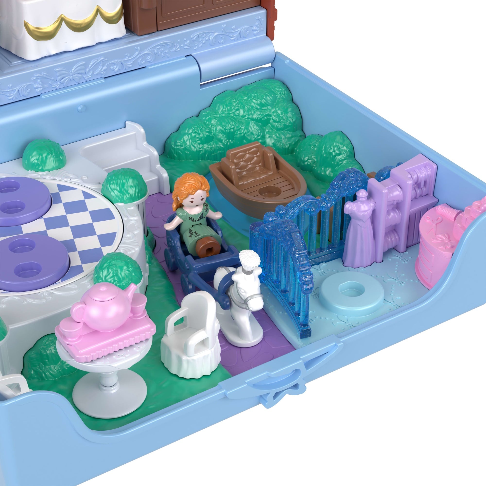 Polly Pocket Micro Dolls And Playset, Collector Bridgerton Compact With 7 Accessories, Iconic Locations