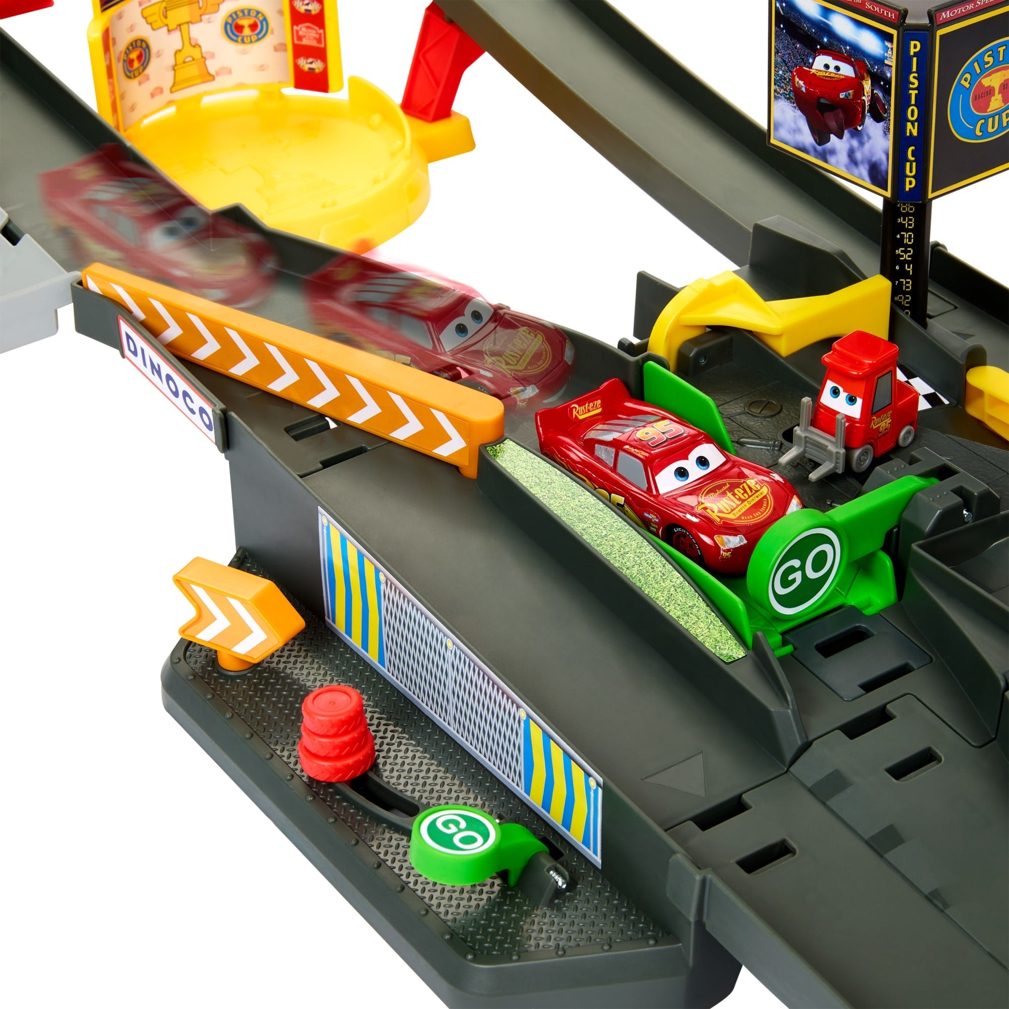 Disney · Pixar Cars-Circuit Course Piston Cup-Avec Voiture 1/55