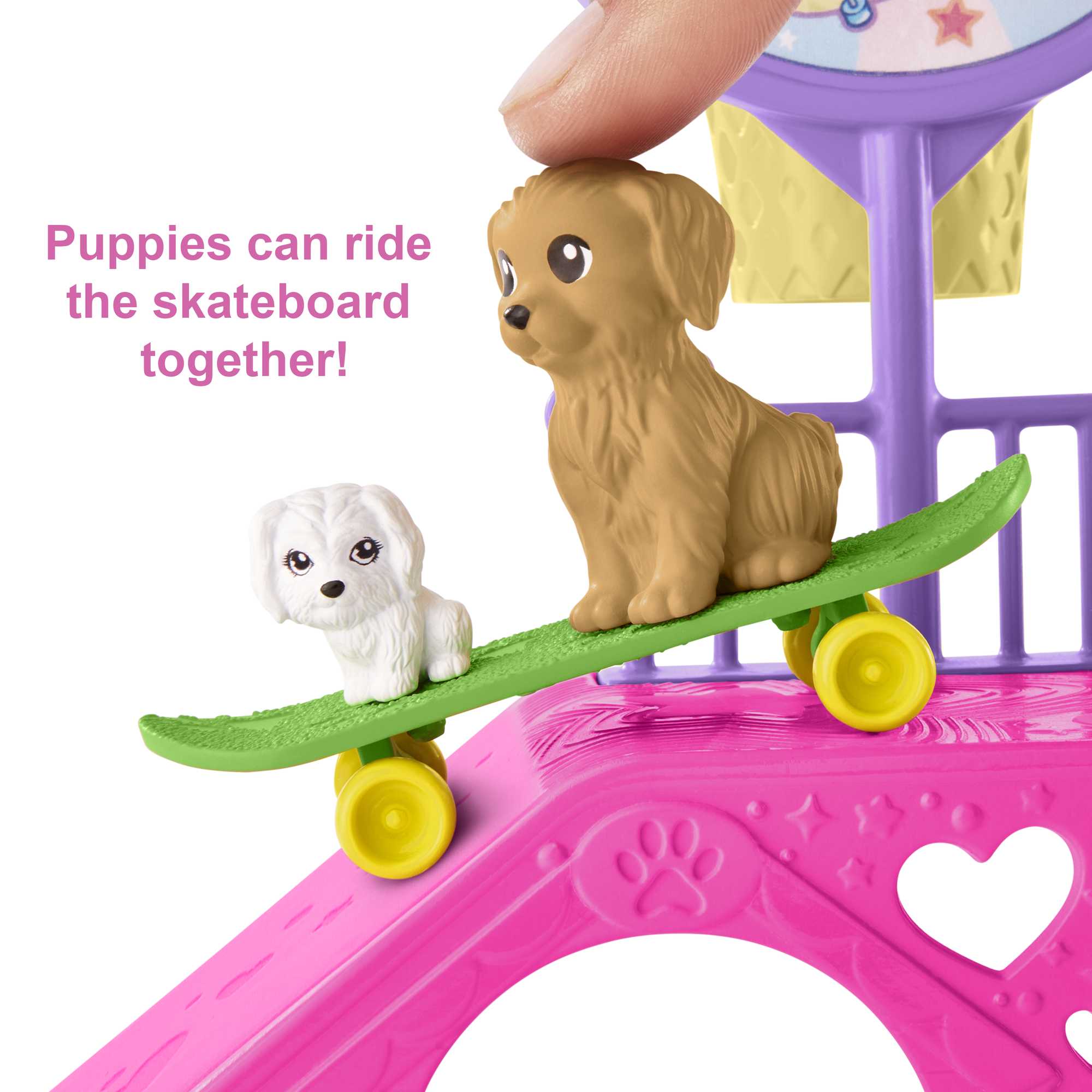 Barbie Chelsea Doll And Accessories, Skatepark Playset With 2 Puppies And 15+ Pieces