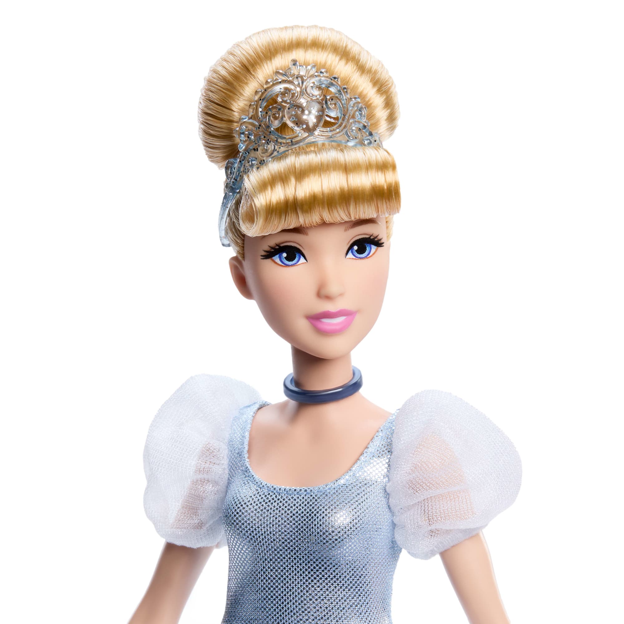 Disney Princess Enchanted Stories Cinderella Fashion Doll With Sparkling Dress & Accessories, Posable