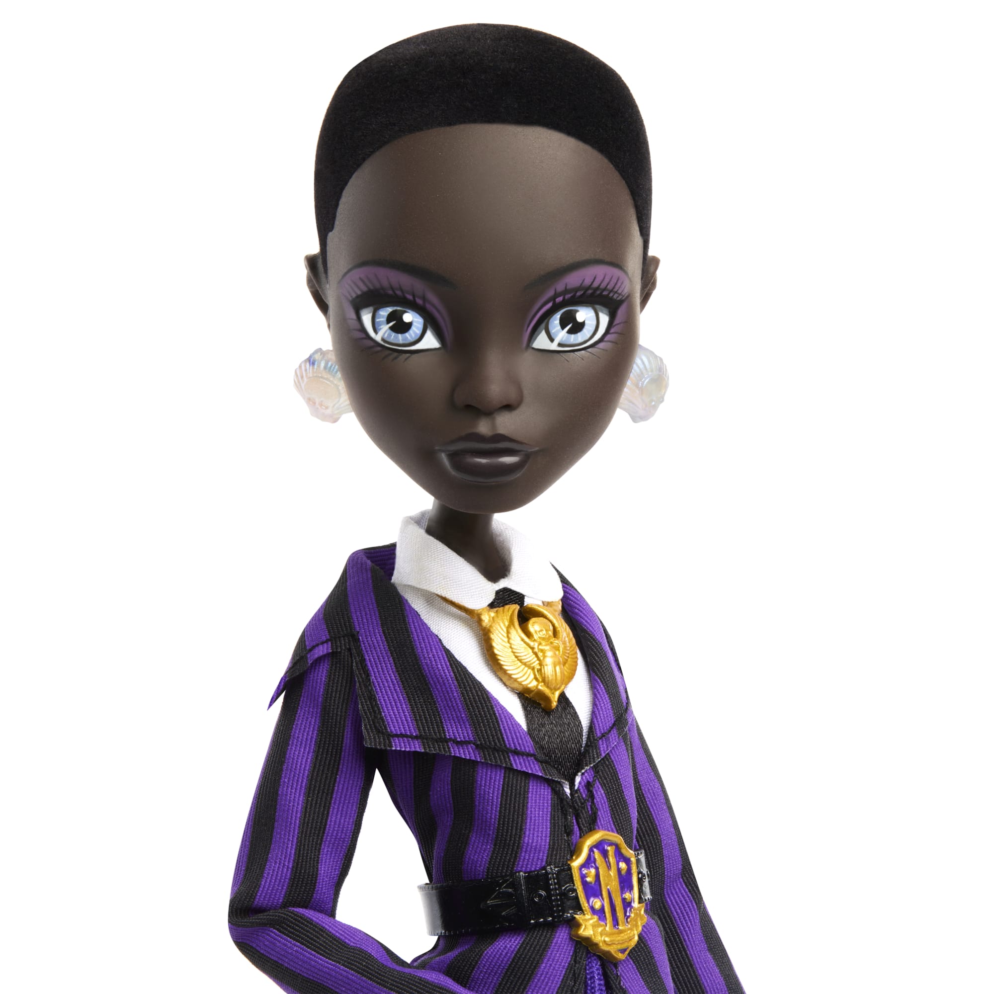 Monster High X Wednesday Collectible Doll, Bianca Barclay in Nevermore Academy Uniform