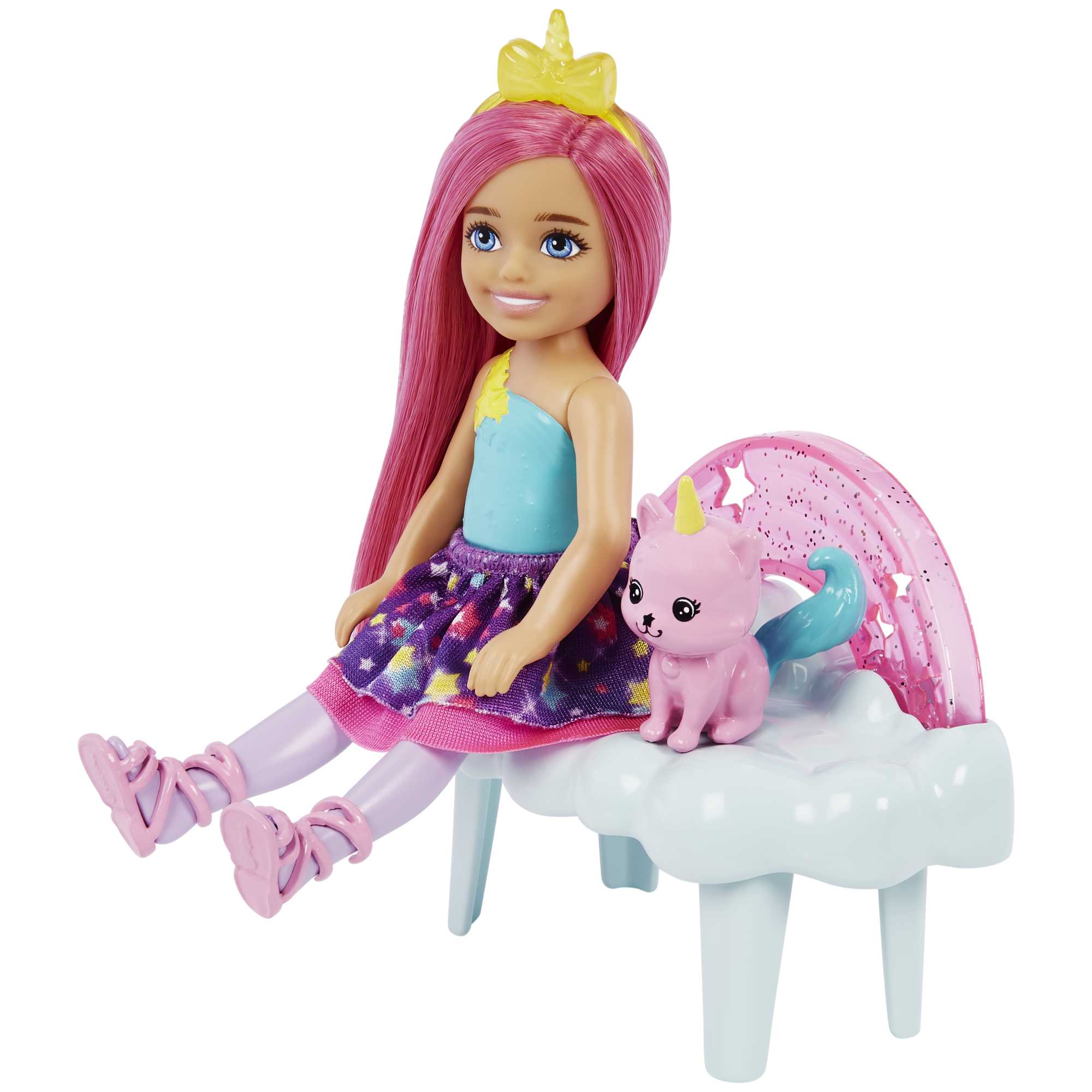 Barbie®-La Tête Dans Les Étoiles-Coffret Avec Poupée Chelsea et Chat