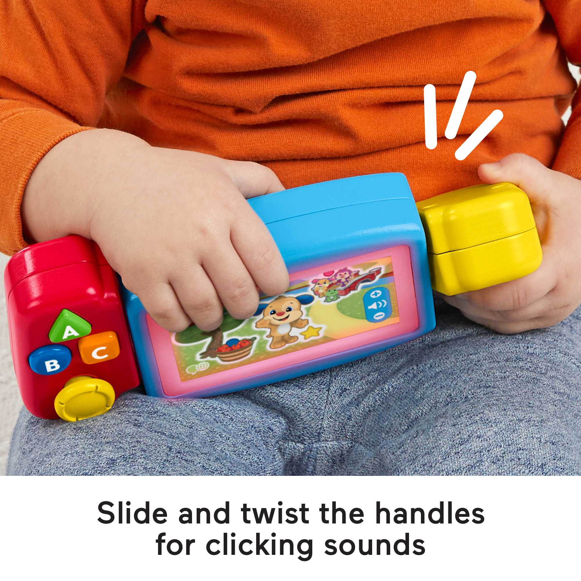 Fisher-Price Pretend Video Game Toddler Toy With Lights Sounds And Learning Songs, Laugh & Learn - English & French Version