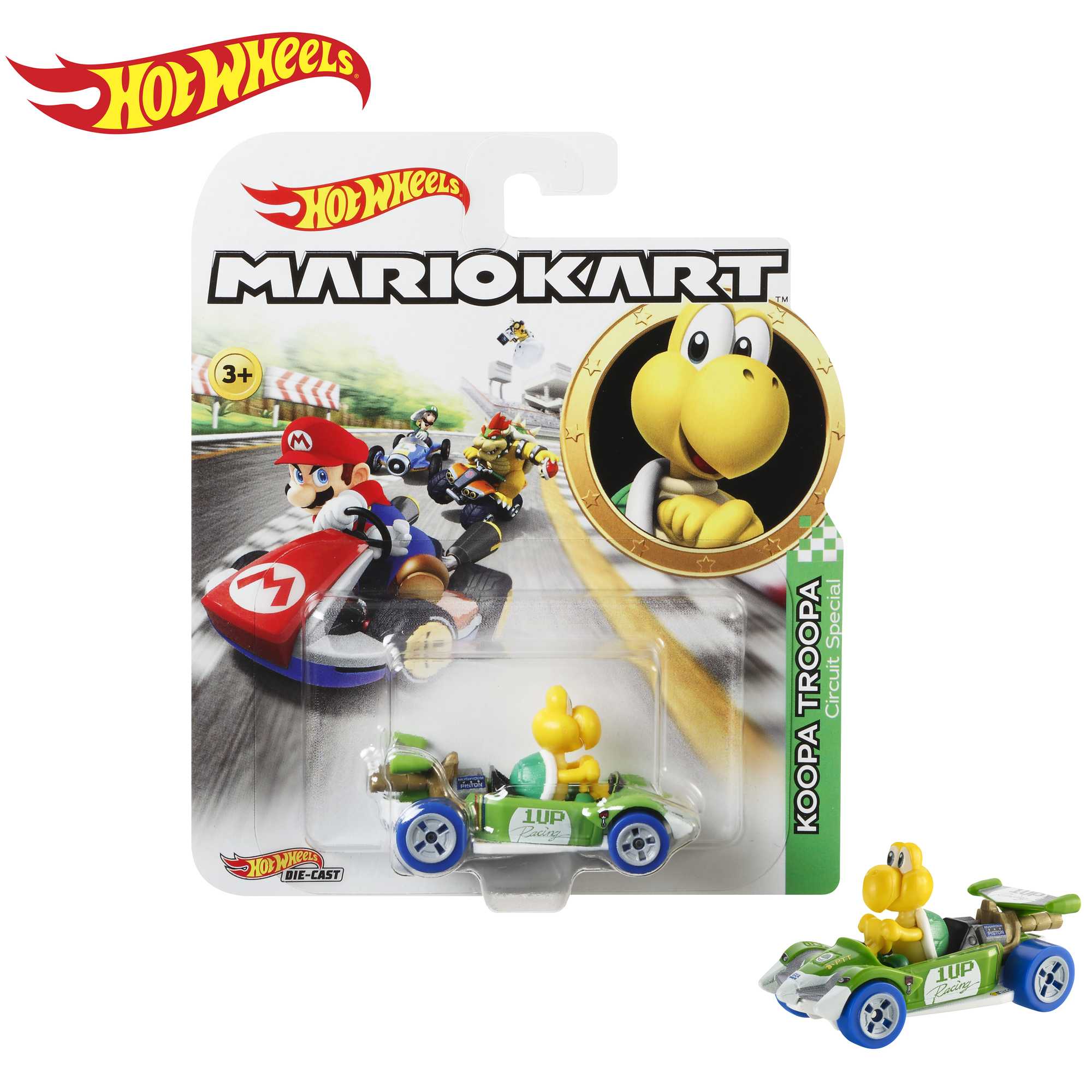 Hot Wheels Mario Kart Vehículo de Juguete Koopa Troopa Circuit Special