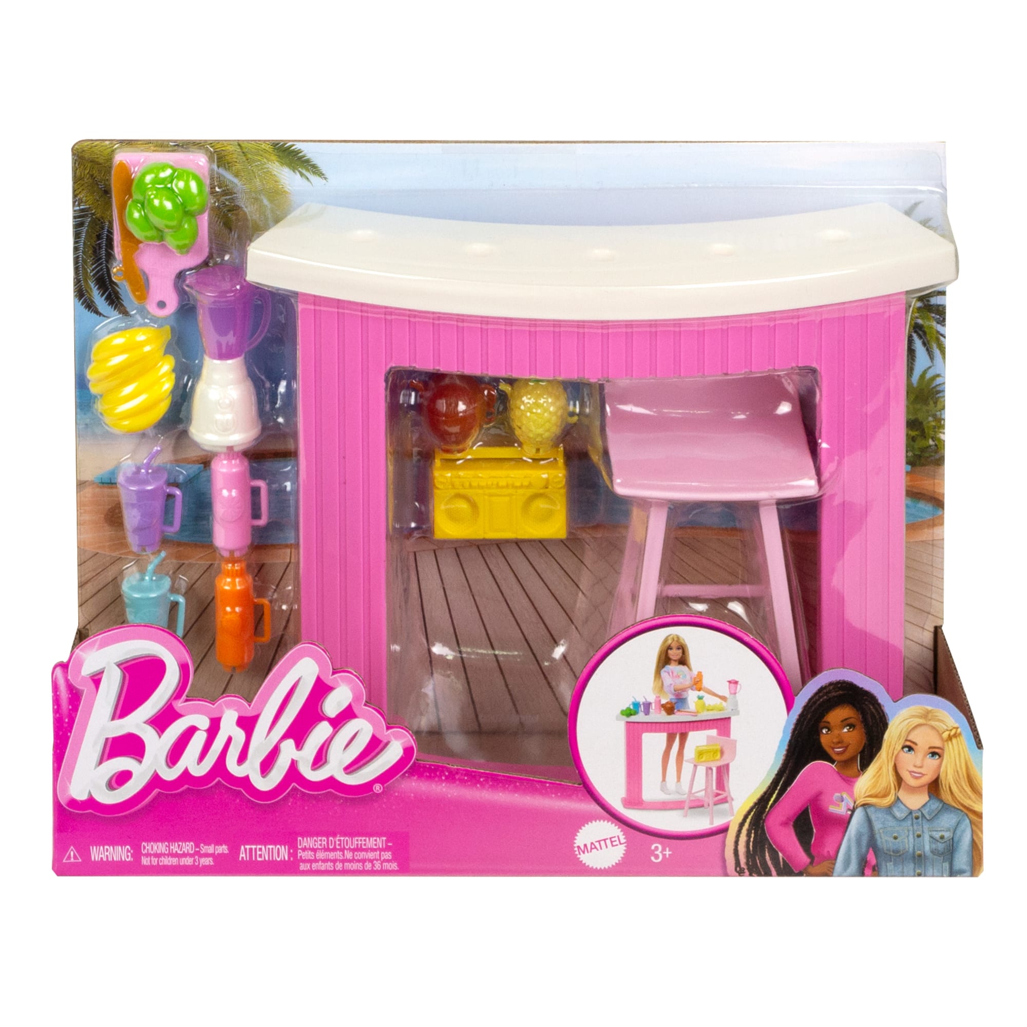 Barbie® Bar à Smoothies de Piscine Coffret D’Accessoires