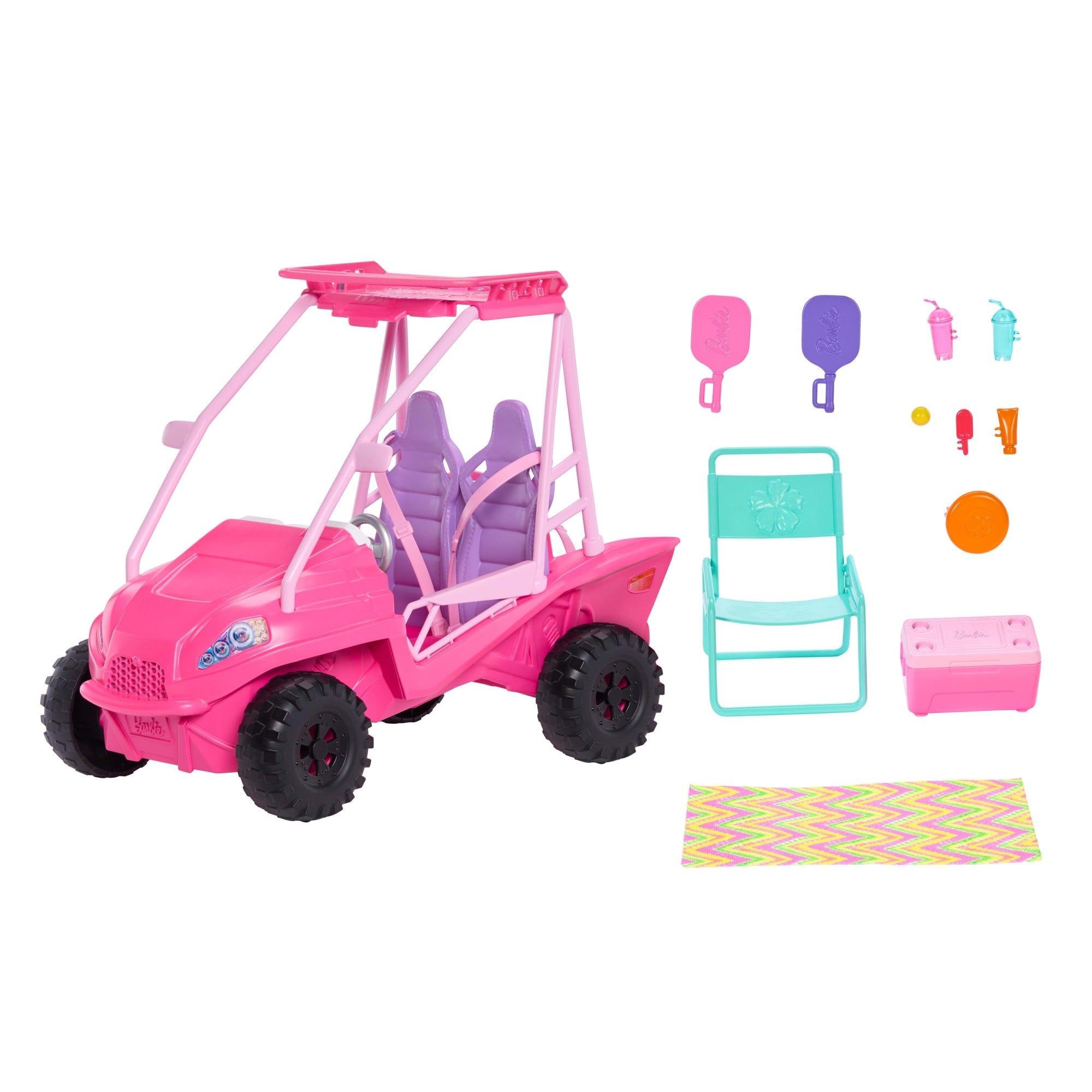 Barbie Los Misterios de Barbie: Detectives en la Playa Vehículo de Juguete Buggy de Playa