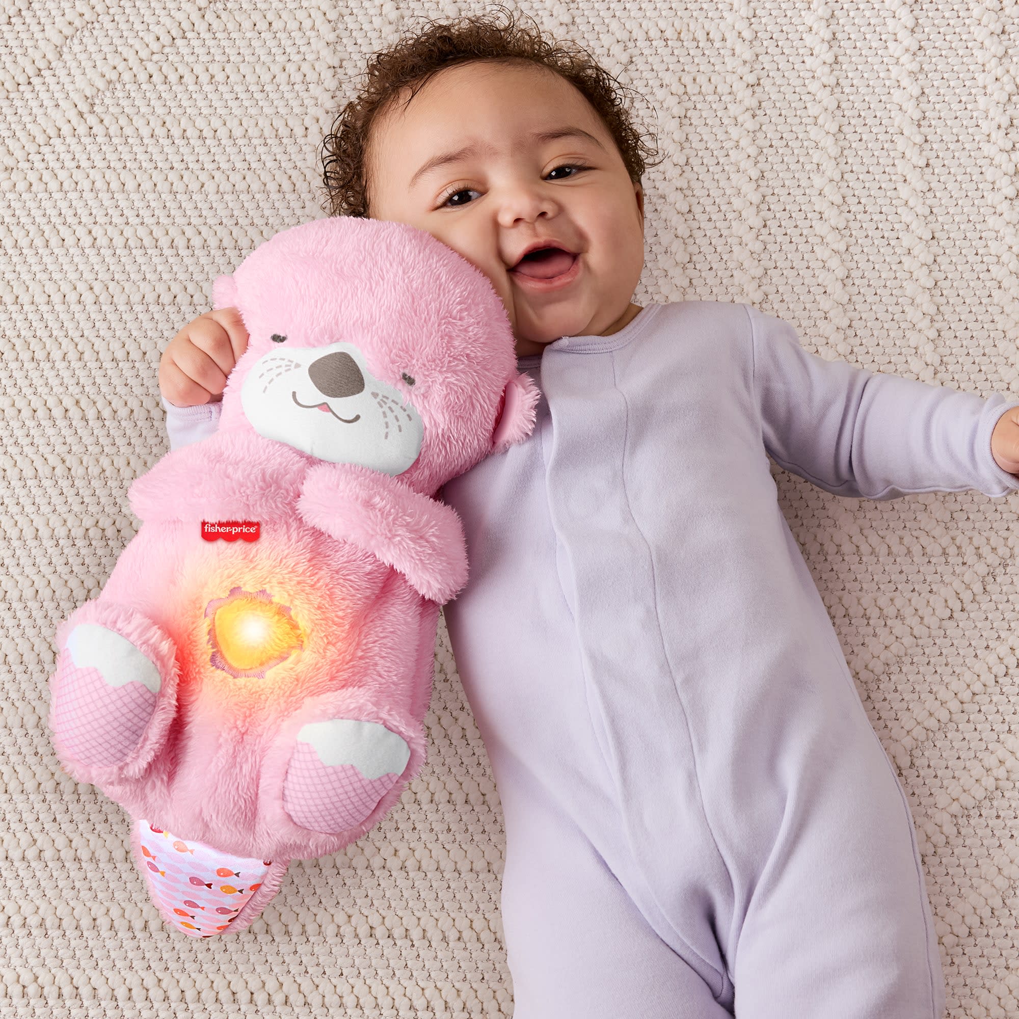 Fisher-Price Baby Brinquedo para Bebês FP Nutria Rosa Hora De Dormir