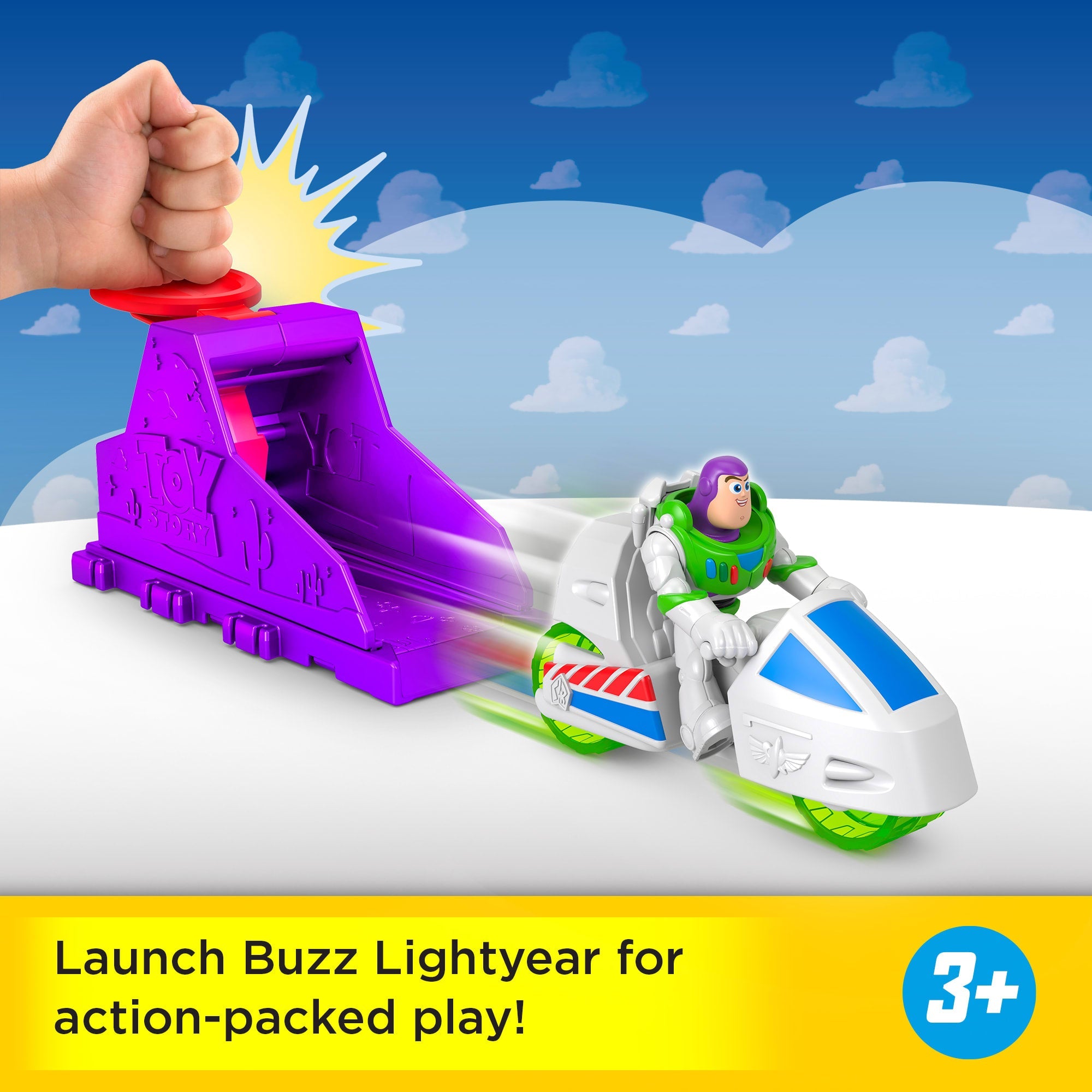 Imaginext Launcher Set With Disney And Pixar Toy Story Buzz Lightyear Figure