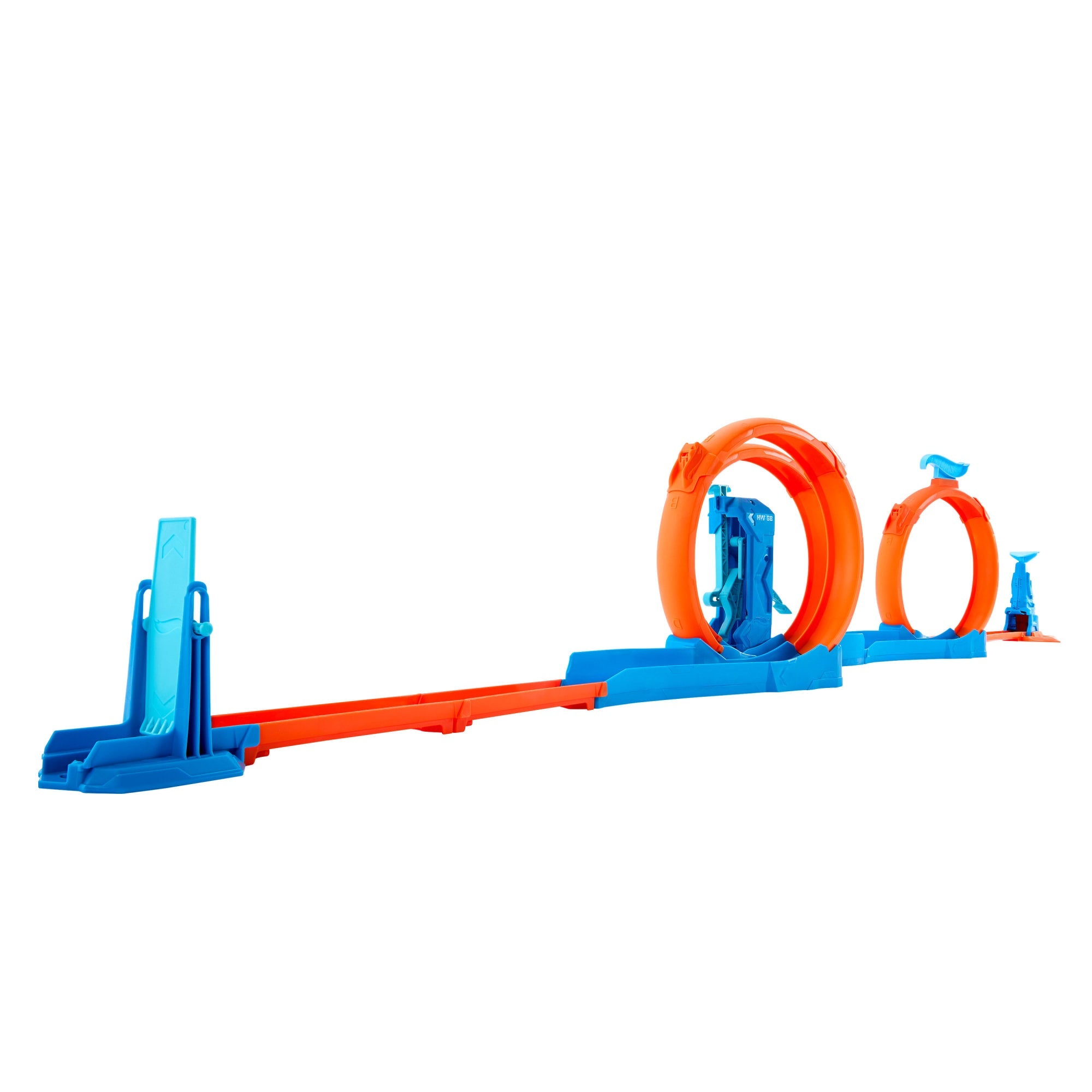 Hot Wheels Track Creator Triple Loop Pack & 1:64 Scale Toy Car, Track-Building Set