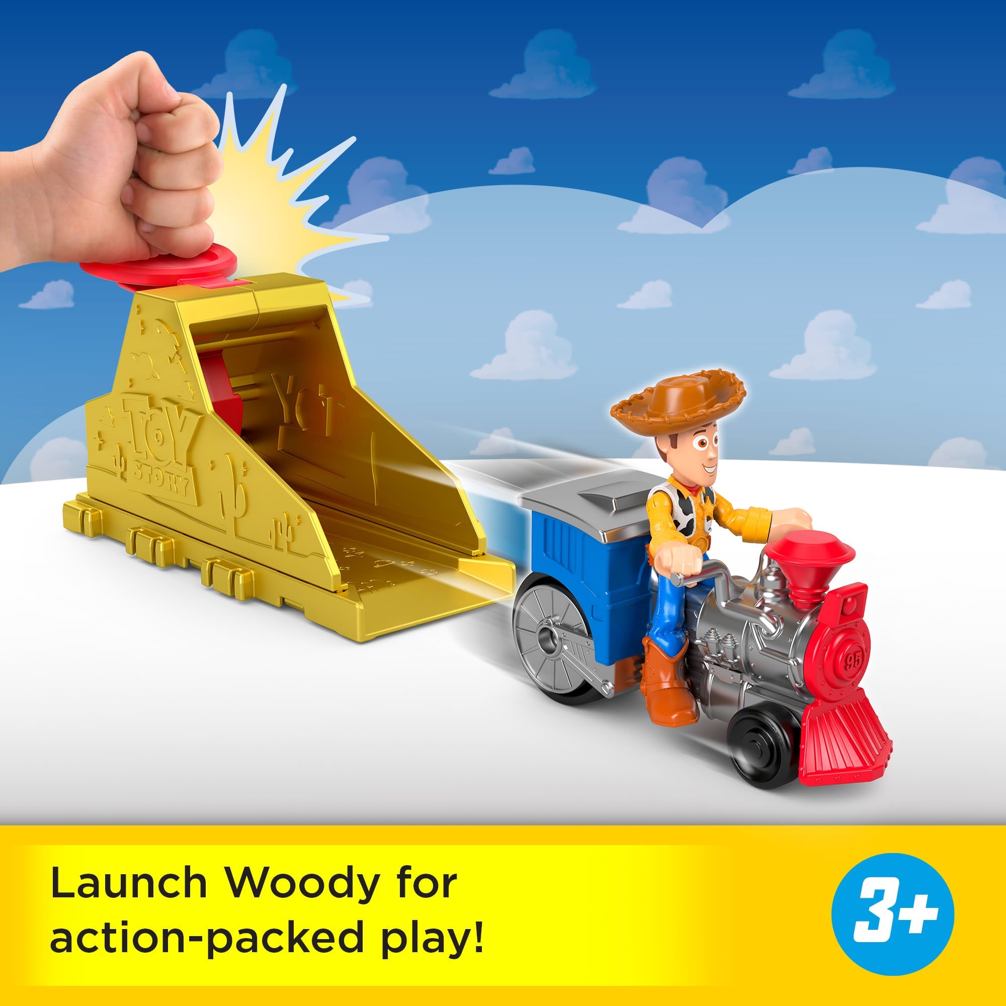 Imaginext Launcher Set With Woody Figure, Inspired By Disney And Pixar Toy Story