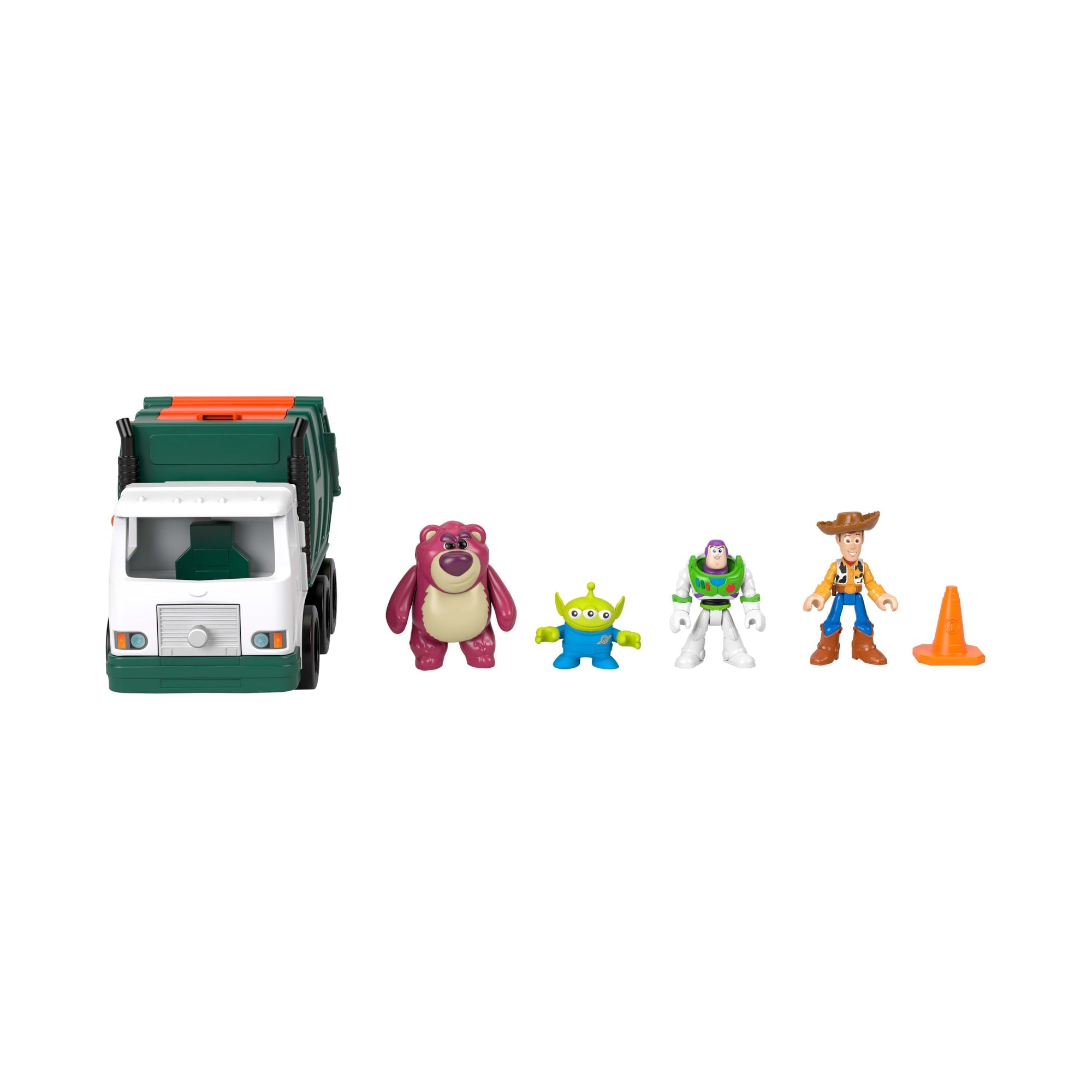 Fisher Price-Disney Pixar   Toy Story Camion-Poubelle Avec 4 Figurines
