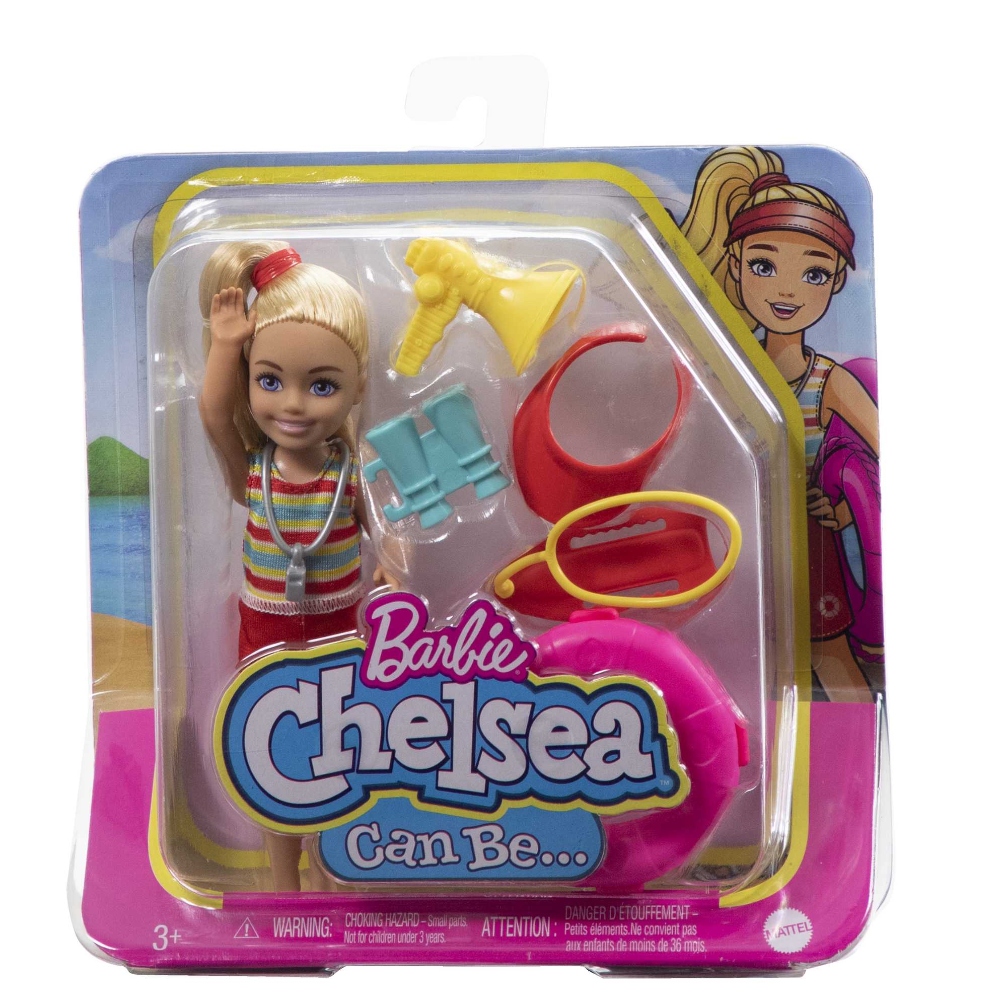 Barbie Toys, Chelsea Doll And Accessories Lifeguard Set, Chelsea Can Be… Small Doll