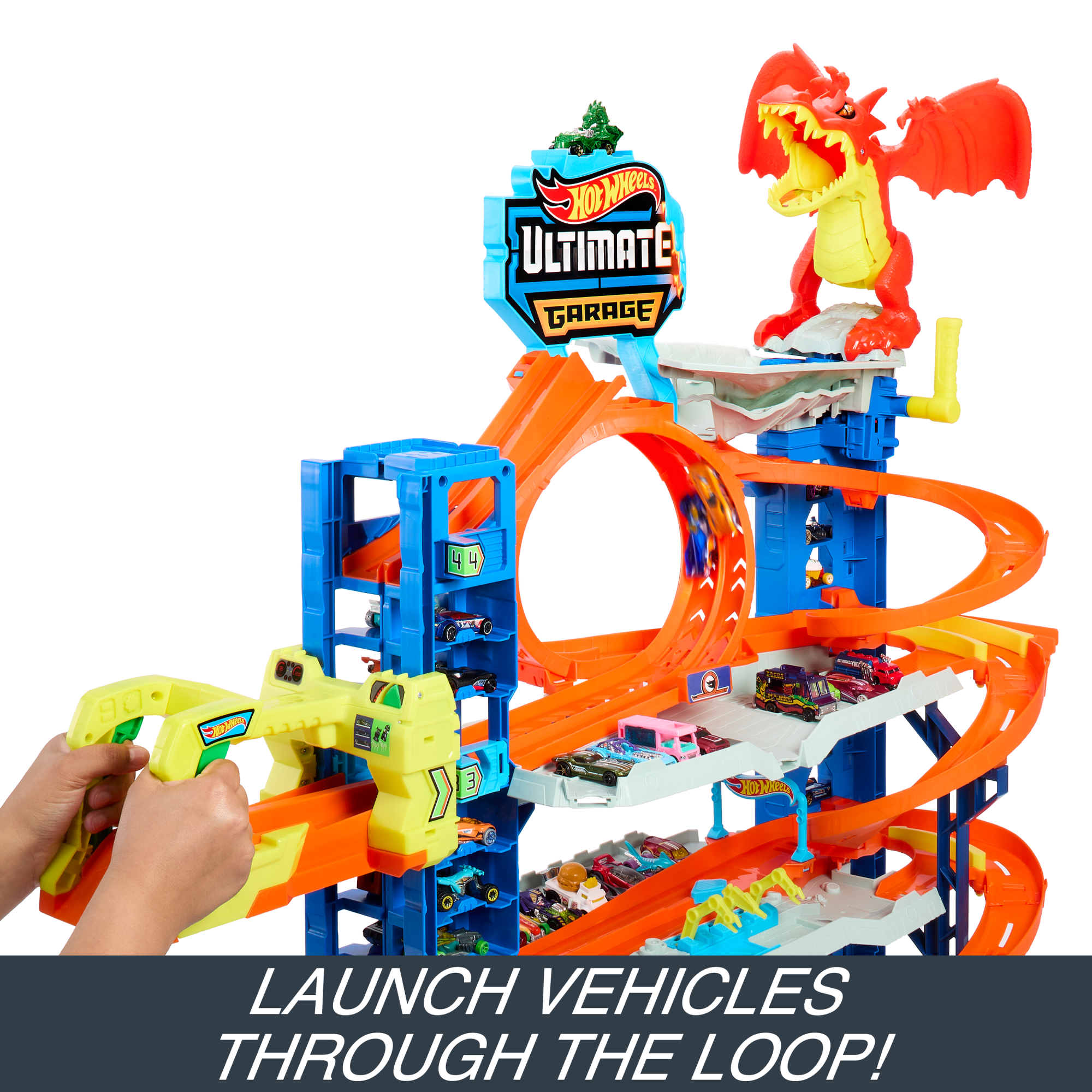 Hot Wheels City Ultimate Garage Playset From “Let's Race” With 2 Toy Cars & Storage For 50+ Cars