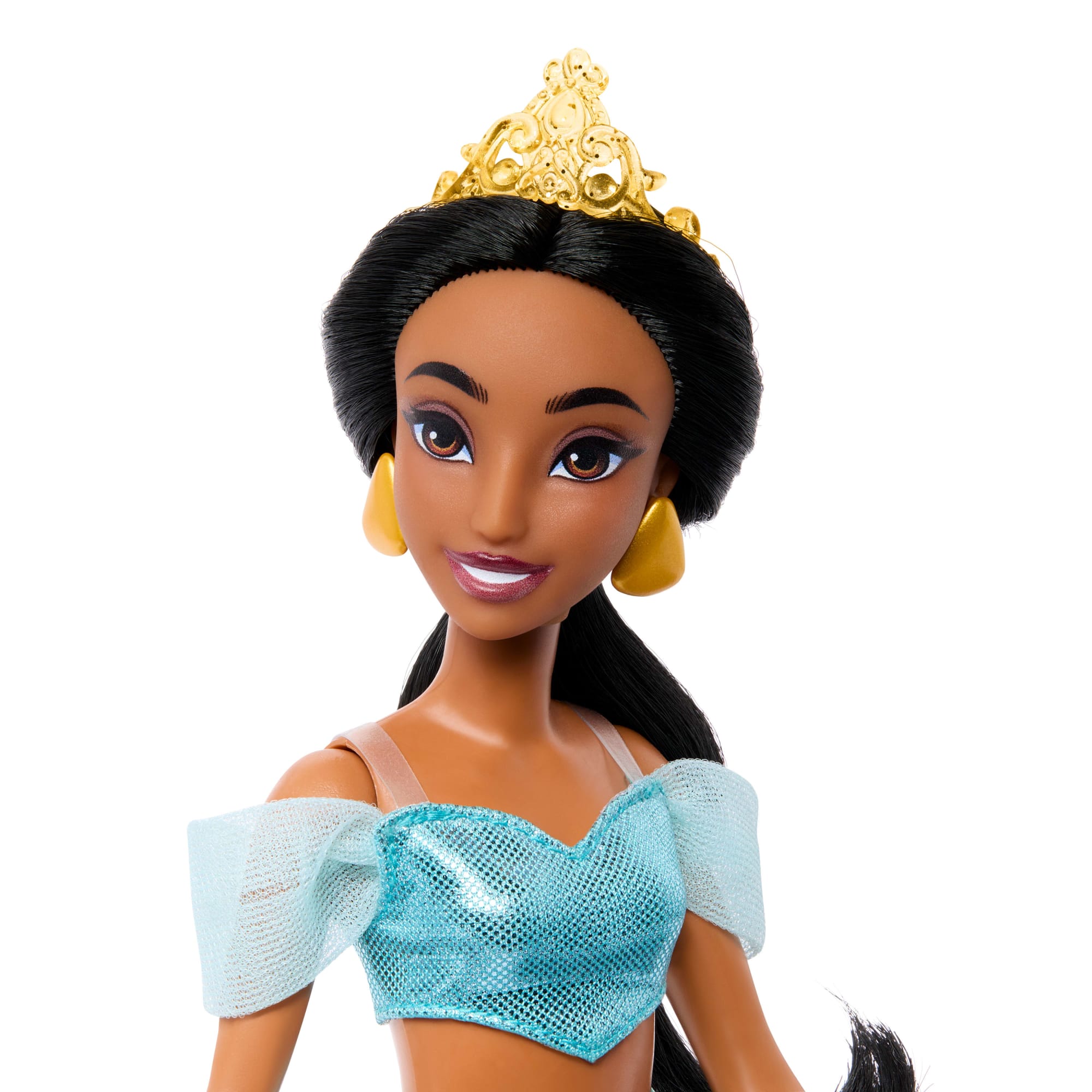 Disney Princess Enchanted Stories Jasmine Fashion Doll With Sparkling Outfit & Accessories, Posable