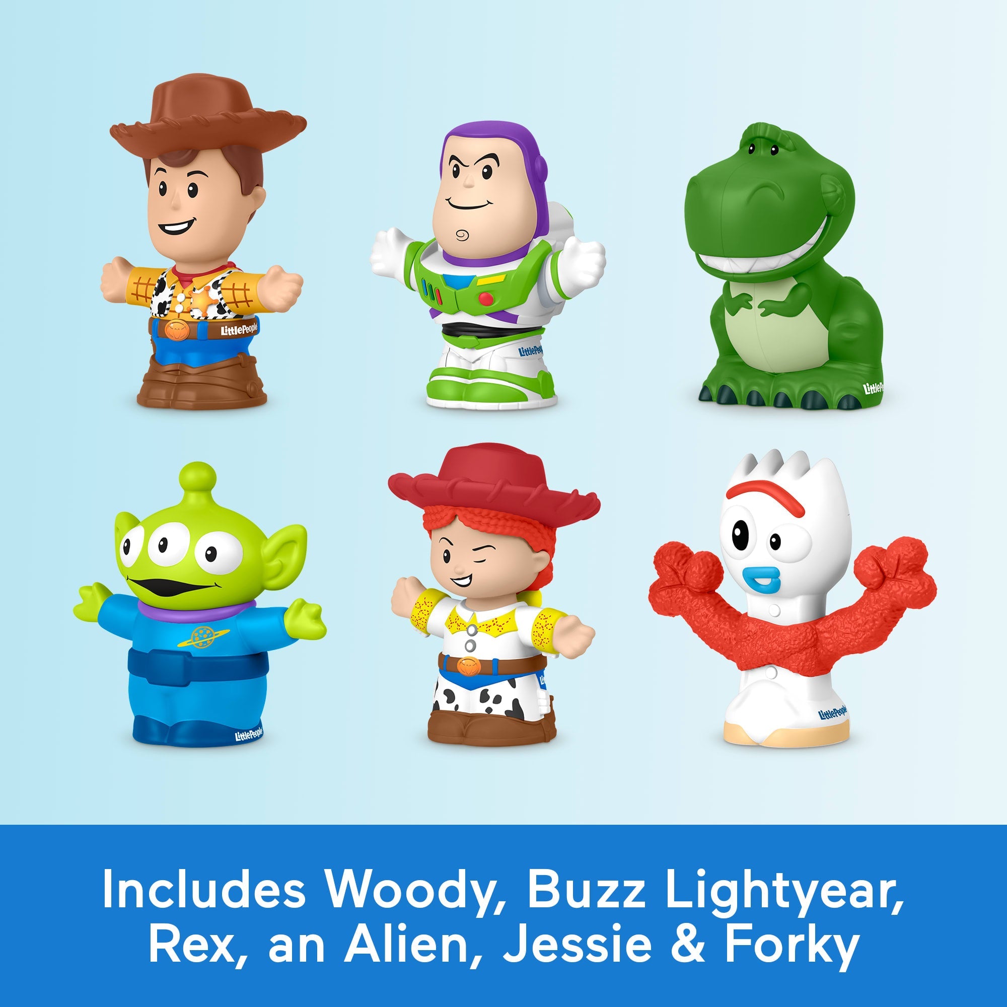 Fisher-Price Little People Disney Pixar Toy Story 6-Piece Figure Set For Toddlers & Kids