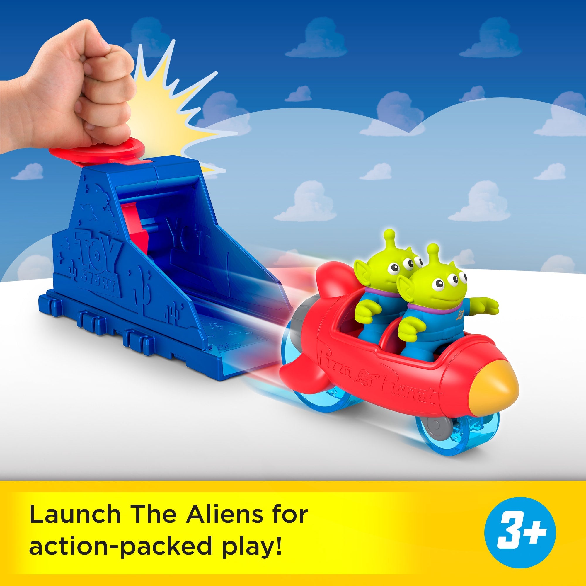 Imaginext Launcher Set With Alien Figures, Inspired By Disney And Pixar Toy Story