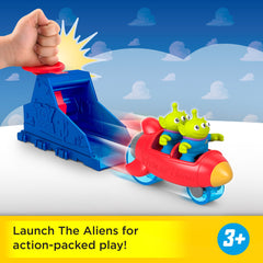Imaginext Launcher Set With Alien Figures, Inspired By Disney And Pixar Toy Story
