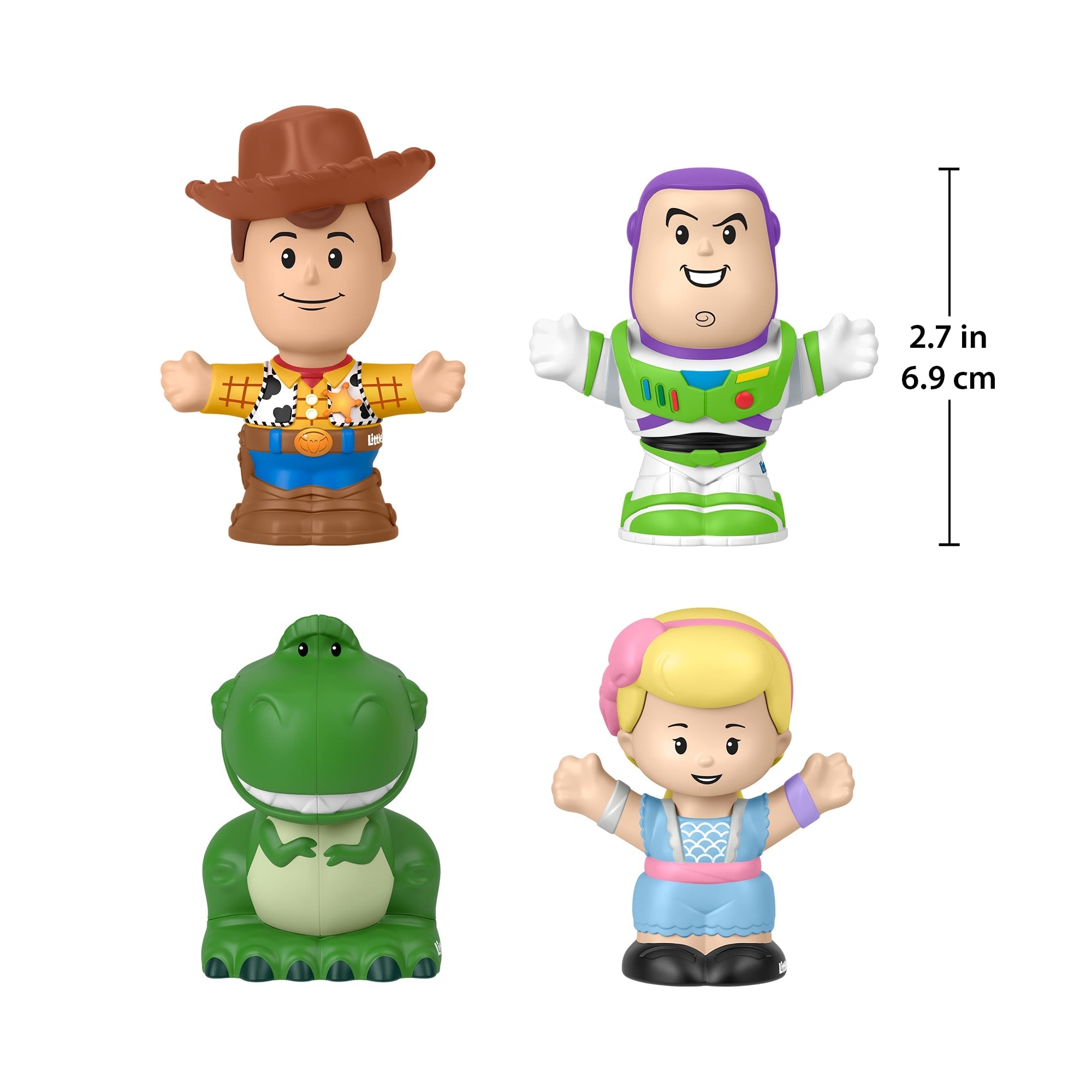 Fisher-Price Little People Disney Pixar Toy Story Figure Pack For Toddlers & Kids, 4 Toys