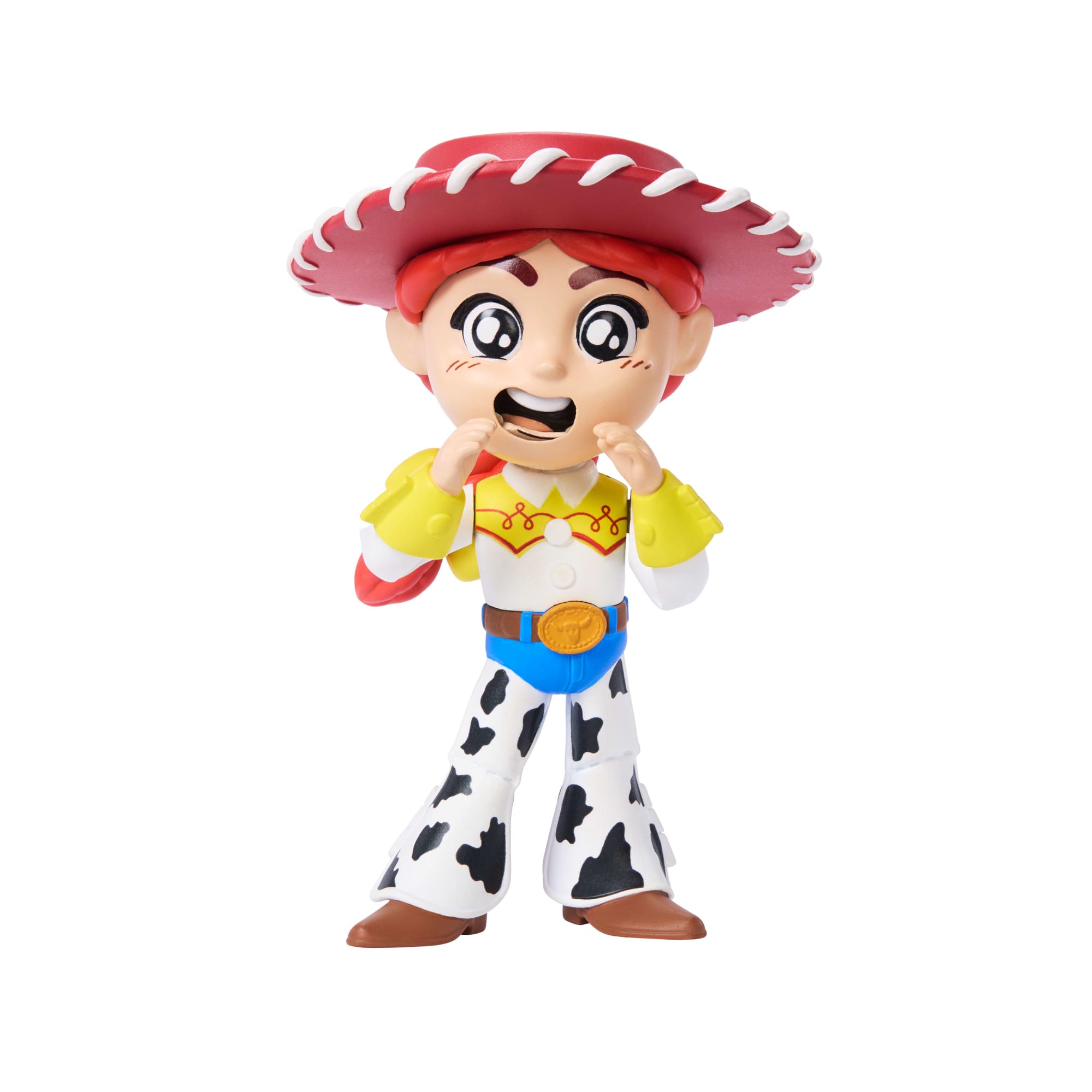 Disney And Pixar Toy Story Click Figs Cowgirl Jessie, Small Movie Toy With Pop Up Action Move