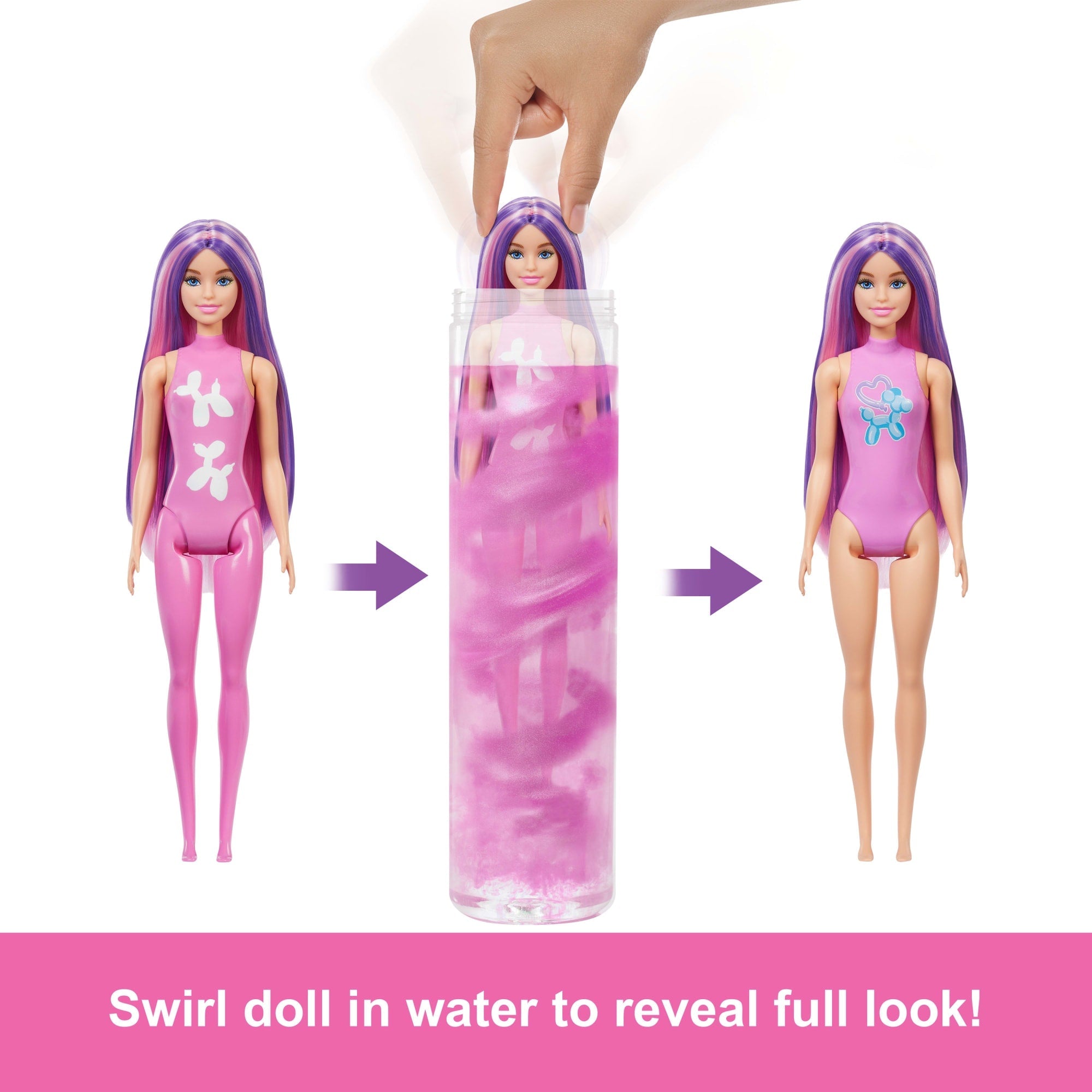 Barbie Color Reveal Balloon Animals Series Doll & Accessories With 6 Surprises