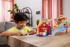 Disney And Pixar Cars Radiator Springs Race & Rescue Rescue Road Raceway Playset With 4 Toy Cars