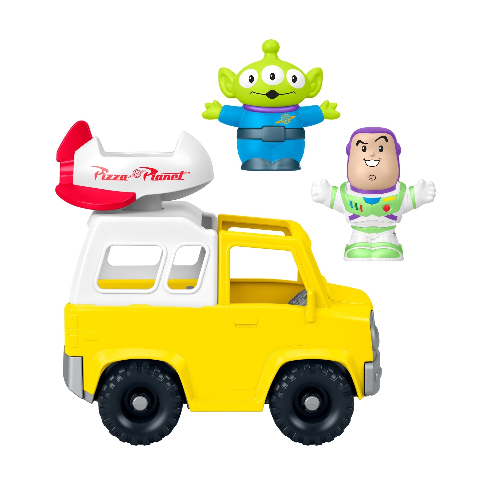 Little People Toy Story Brinquedo para Bebês FP Little People Veículo Buzz Lightyear Pizza Planeta