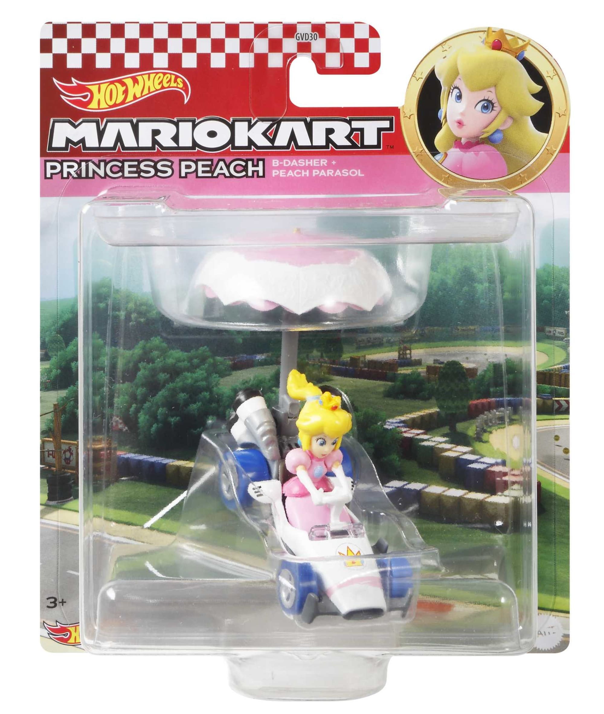 Hot Wheels®  Mario Kart™ Princesse Peach, B-Dasher et parasol pêche
