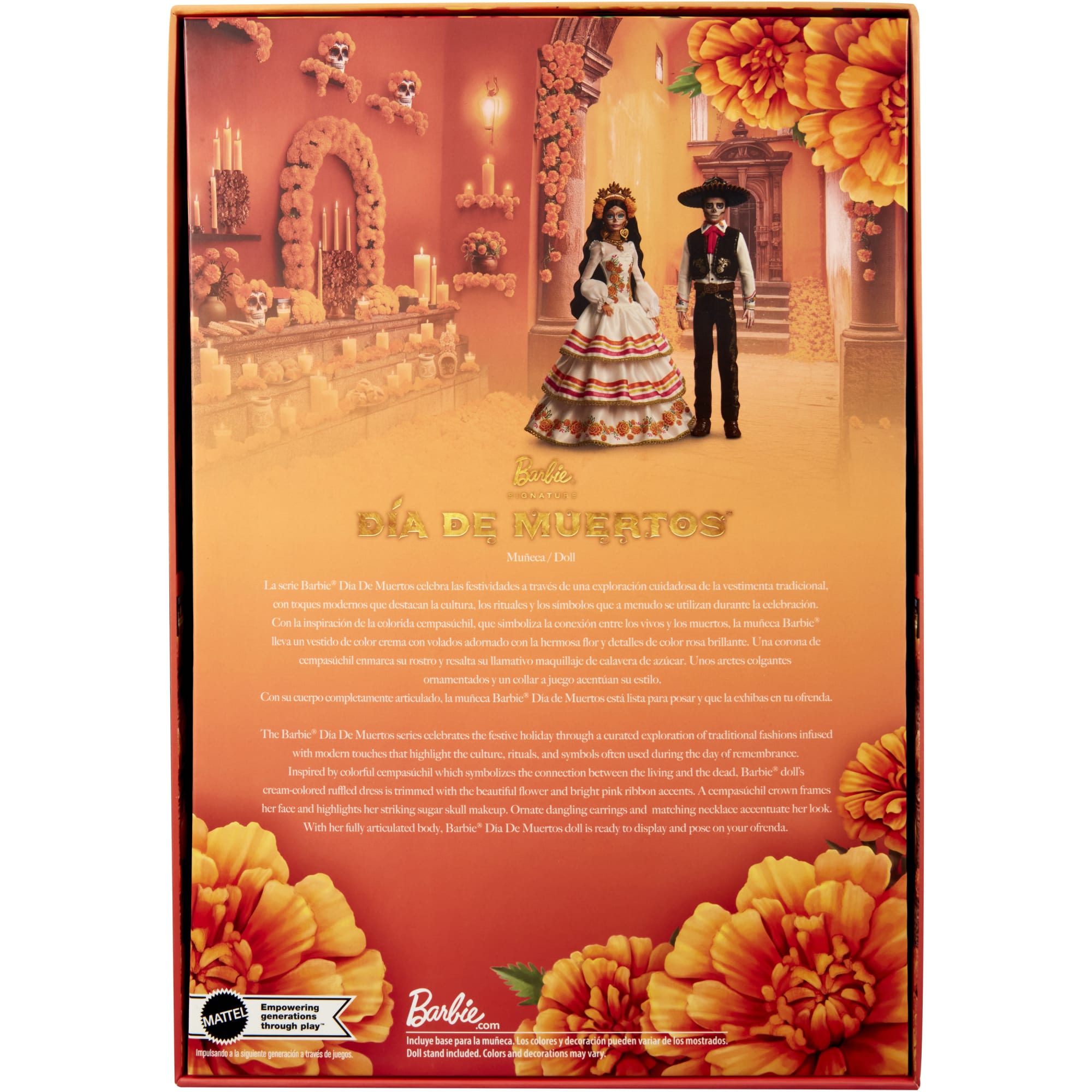 Barbie Signature Día De Muertos 2025 Collectible Doll in Ruffled Cream Gown