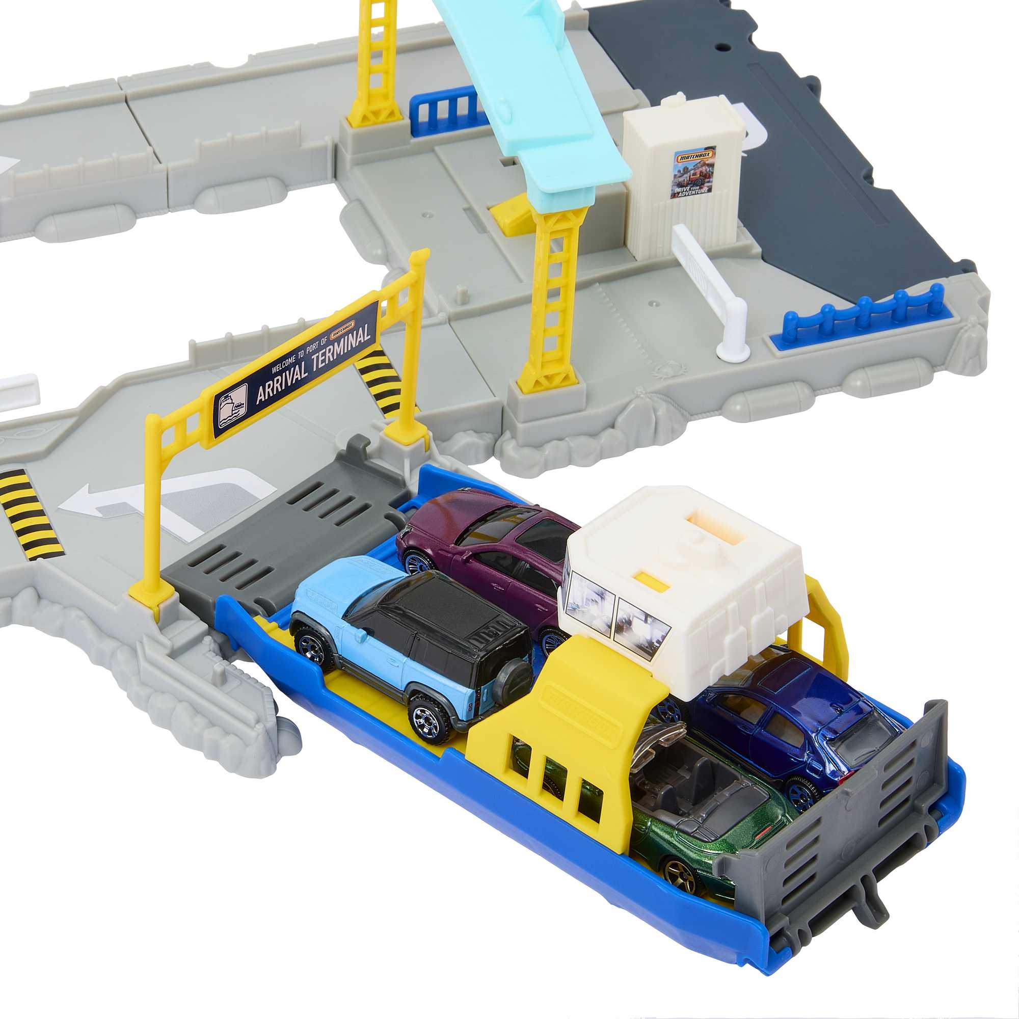 Matchbox Cars Playset, Ferry Port Set With Ferry Boat & 1 Matchbox Car