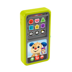 Fisher-Price Laugh & Learn Musical Toy Phone, 2-in-1 Slide To Learn Smartphone For Baby To Toddler - English & French Version