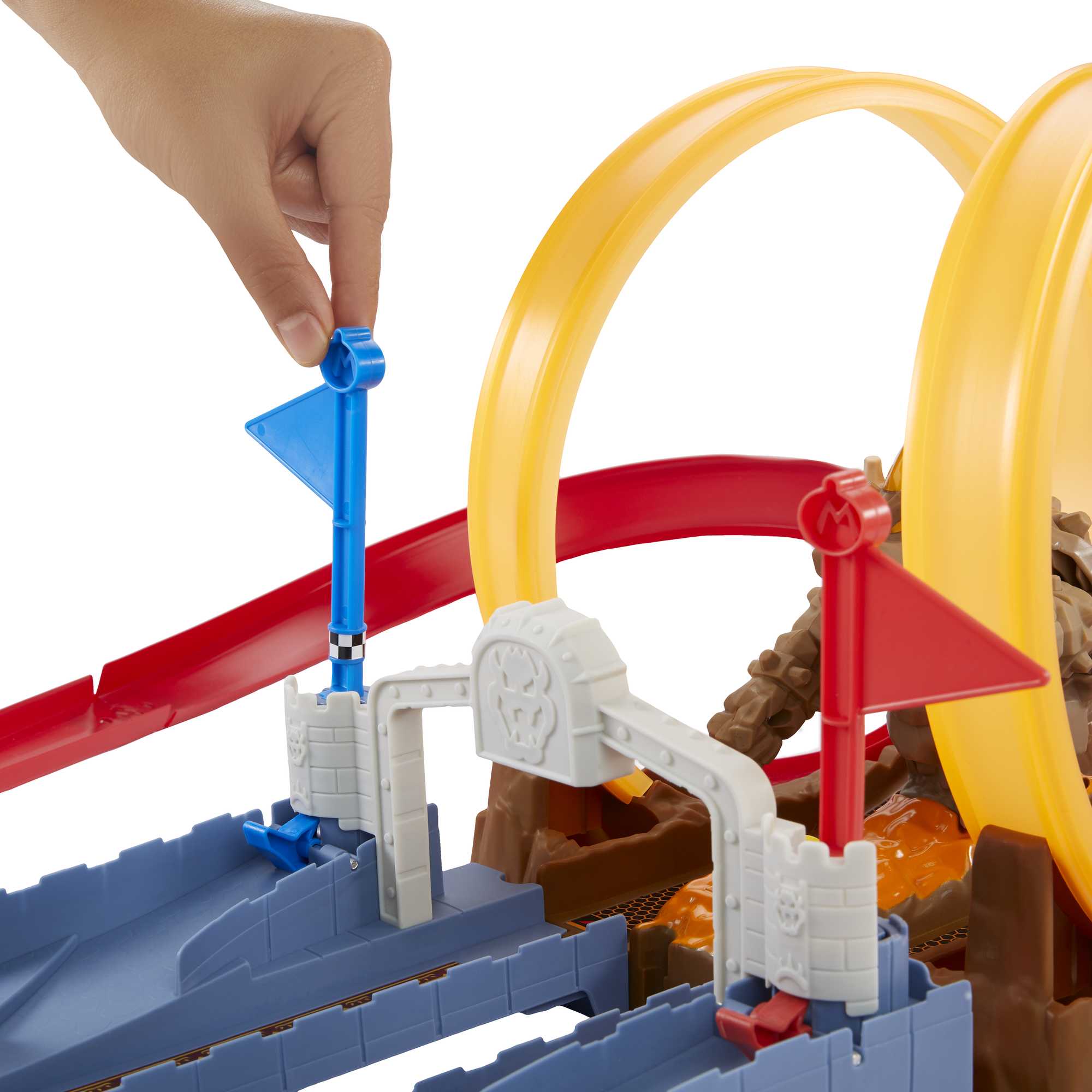 Hot Wheels Mario Kart Pista de Juguete Castillo de Bowser