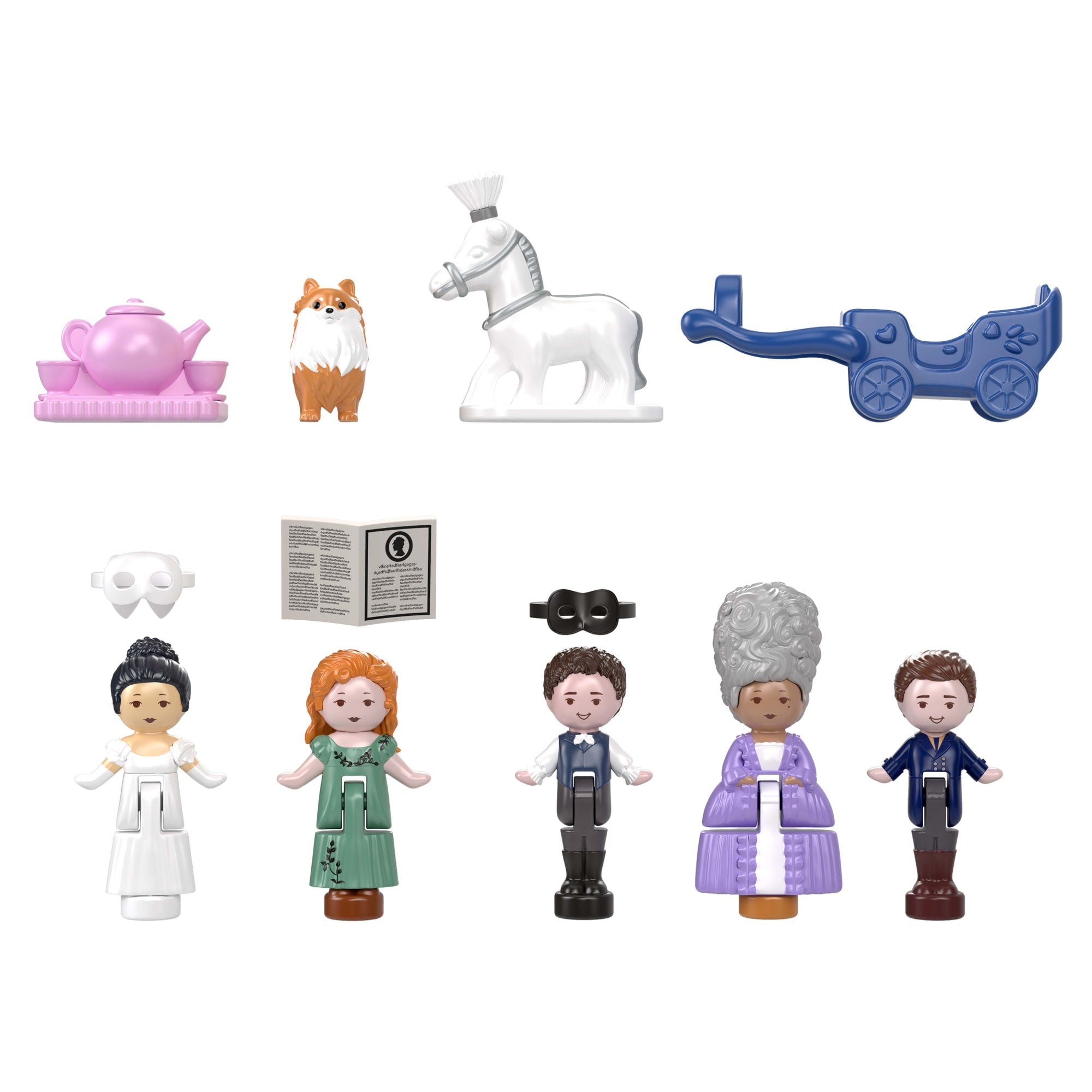 Polly Pocket Micro Dolls And Playset, Collector Bridgerton Compact With 7 Accessories, Iconic Locations