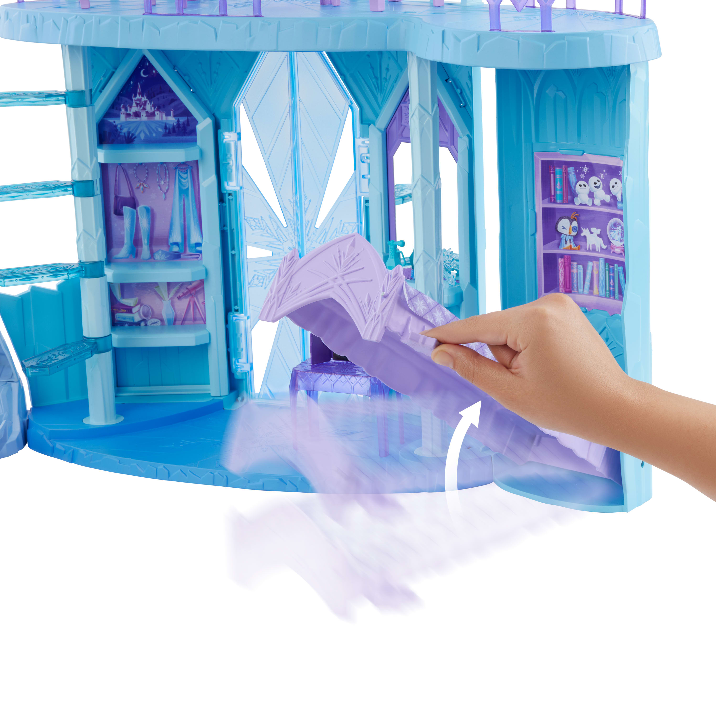 Disney Frozen Elsa's Frozen Ice Palace Castle Playset With Olaf, 5 Play Areas & 21 Accessories